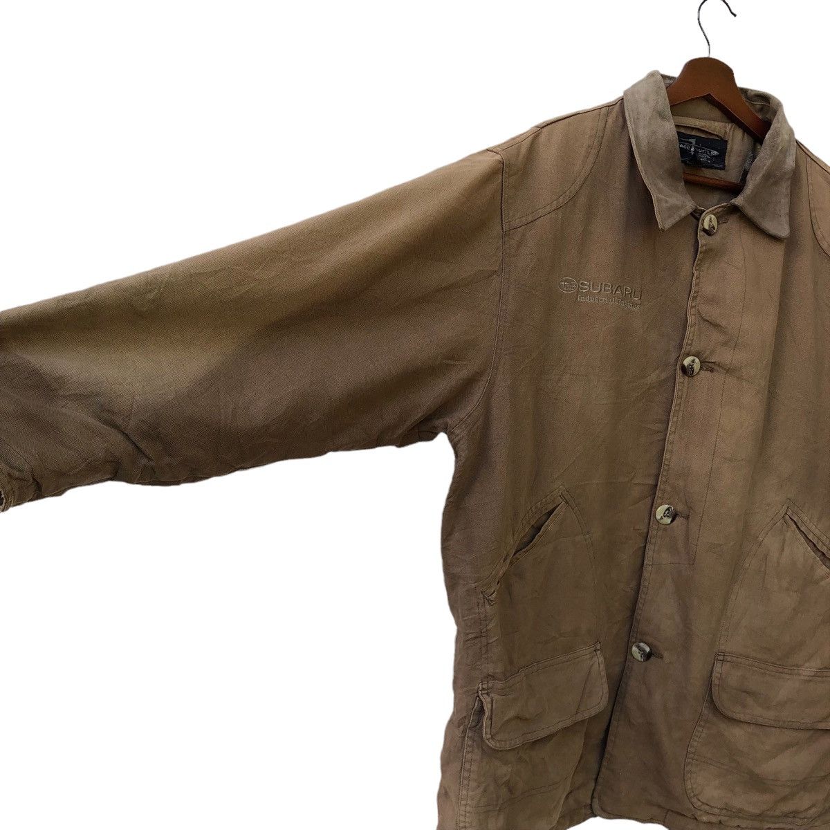 Sports Specialties 🔥VINTAGE SUBARU INDUSTRIAL ENGINES CHORE JACKET Size US L / EU 52-54 / 3 - 7 Thumbnail