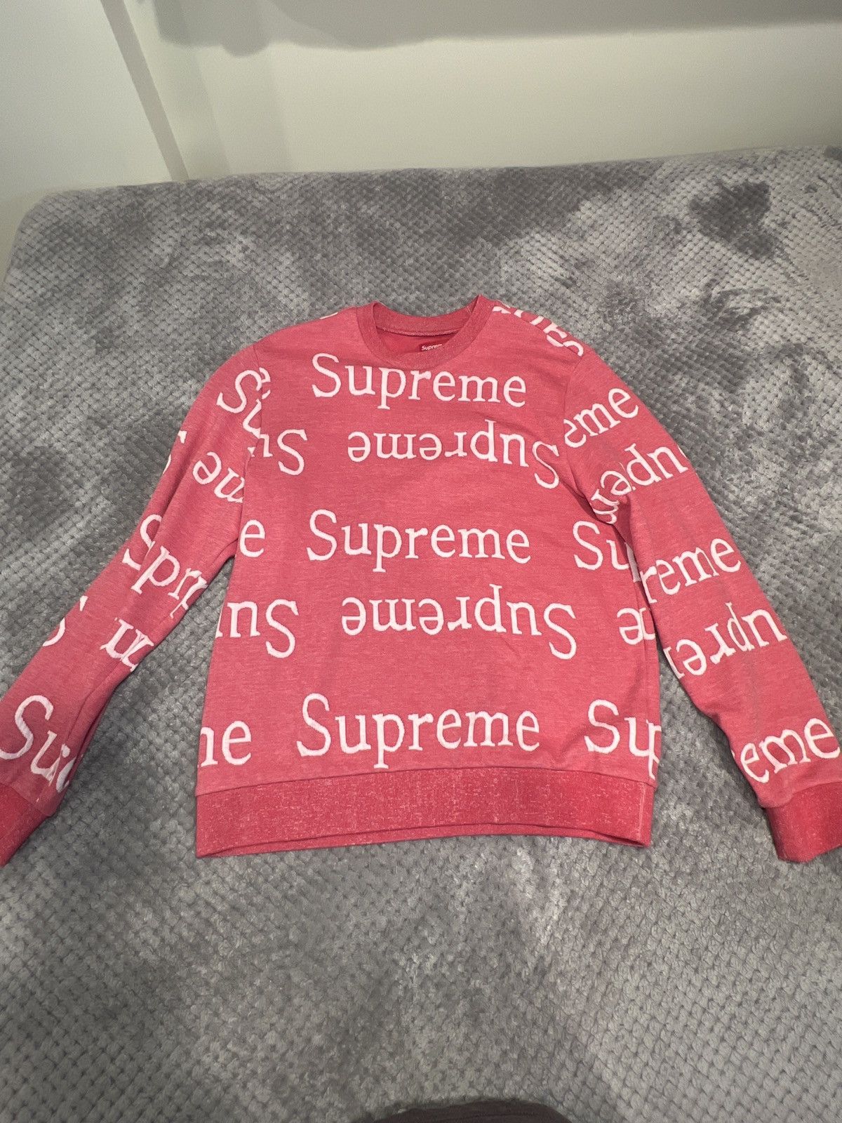 Supreme Supreme Jacquard Logo Crewneck | Grailed