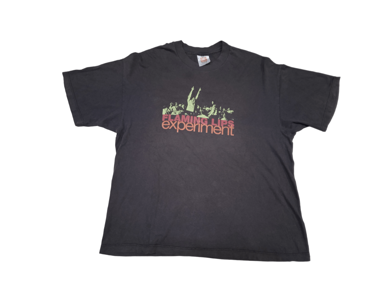 image of Band Tees x Vintage 1998 Flaming Lips Experiment T-Shirt Psychedelic in Faded Black, Men's (Size XL