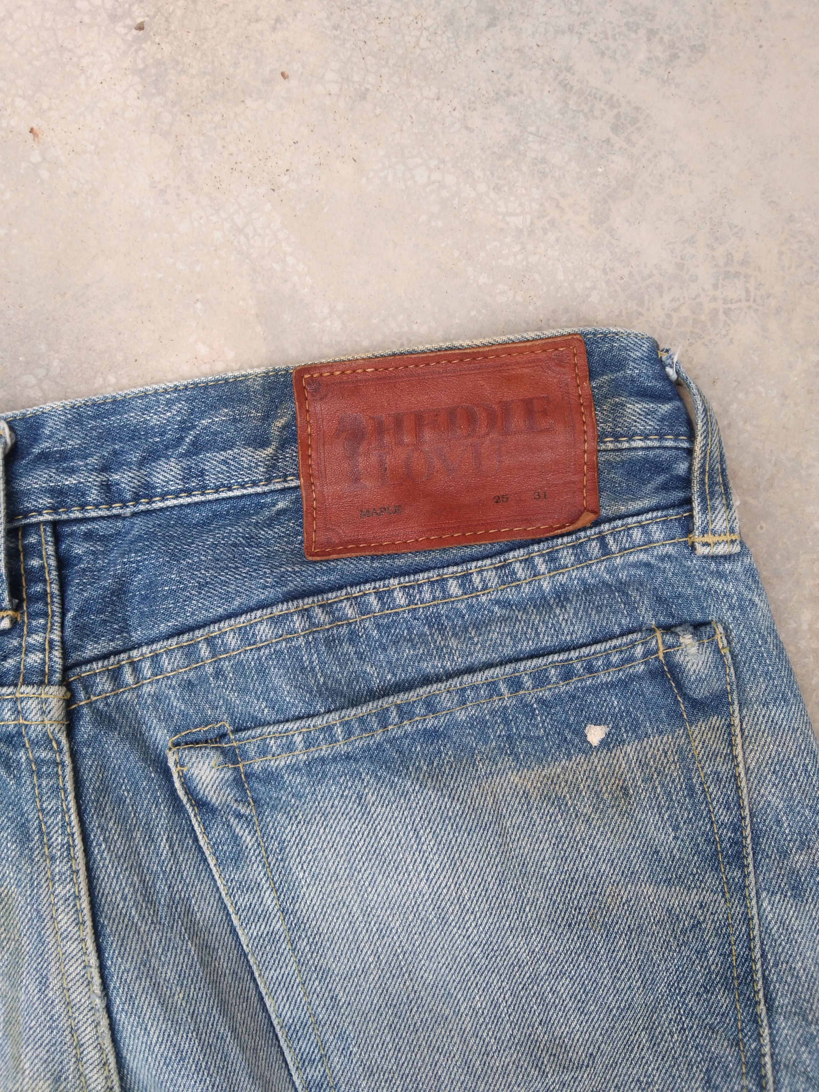 Japanese Brand × Jean × Vintage Vintage Heddie Lovu Selvedge Redline Painter Jeans 29x32 Size US 29 - 4 Thumbnail
