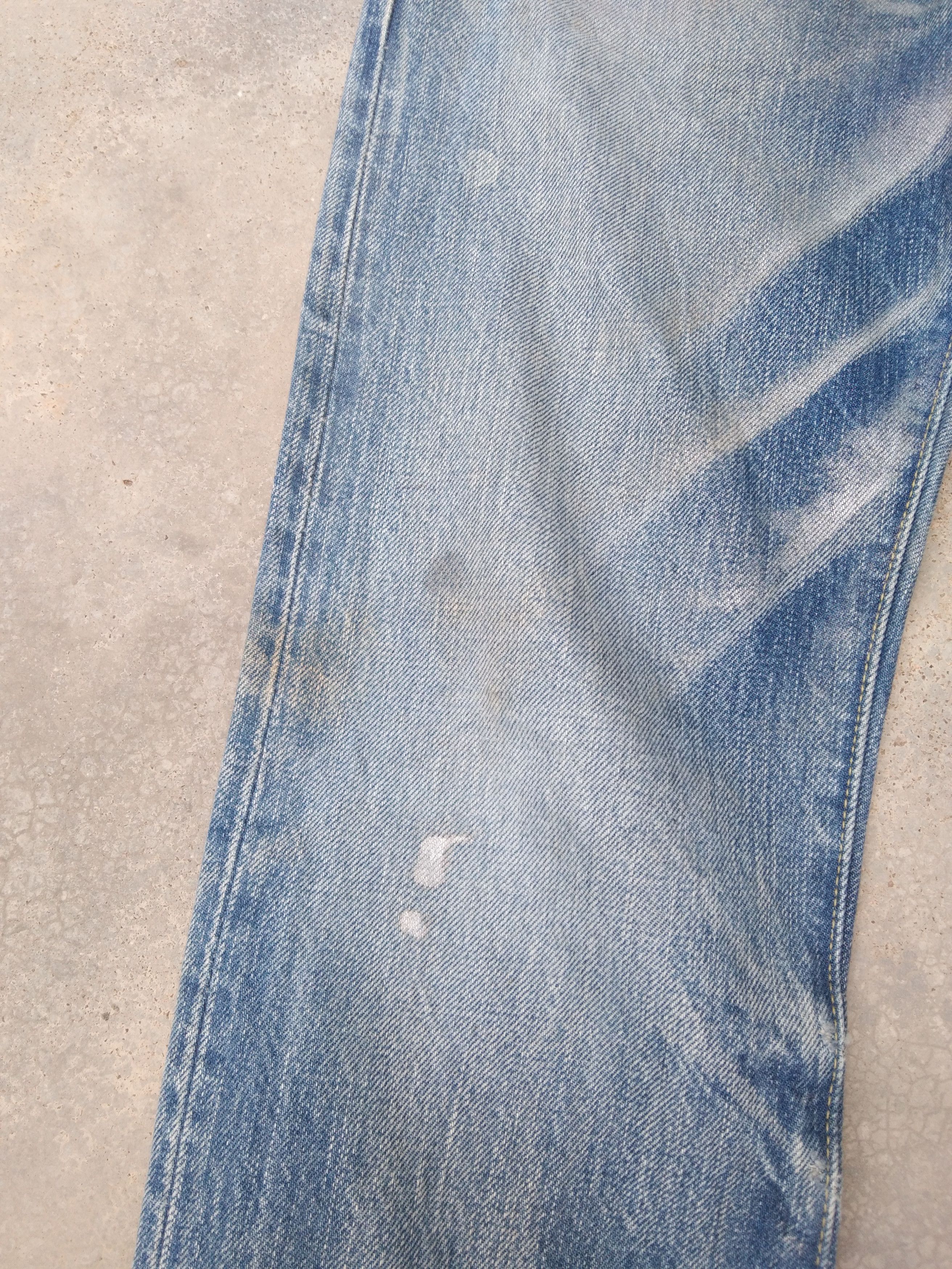 Japanese Brand × Jean × Vintage Vintage Heddie Lovu Selvedge Redline Painter Jeans 29x32 Size US 29 - 7 Thumbnail