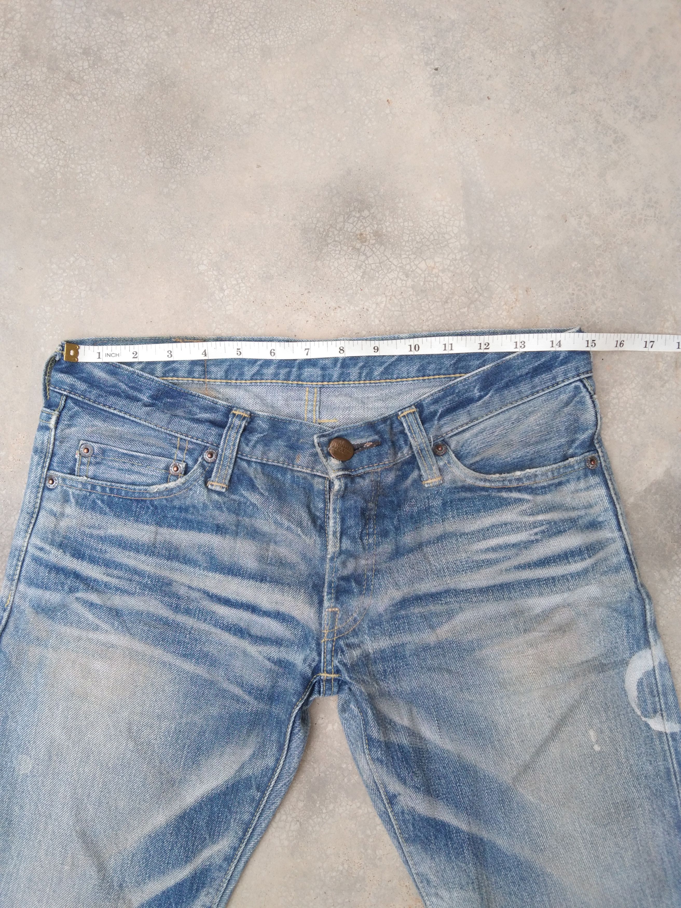 Japanese Brand × Jean × Vintage Vintage Heddie Lovu Selvedge Redline Painter Jeans 29x32 Size US 29 - 9 Thumbnail