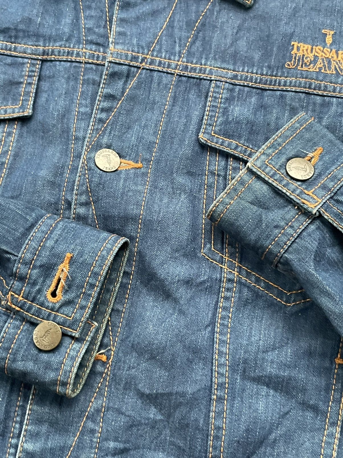 Trussardi × Vintage Vintage Trussardi Jeans Denim Jacket Size US M / EU 48-50 / 2 - 11 Thumbnail