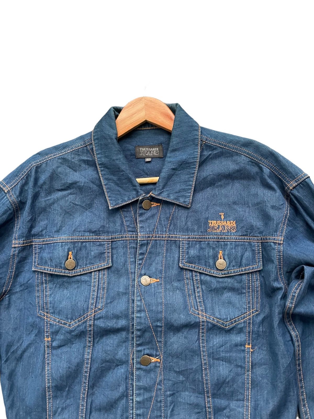 Trussardi × Vintage Vintage Trussardi Jeans Denim Jacket Size US M / EU 48-50 / 2 - 5 Thumbnail