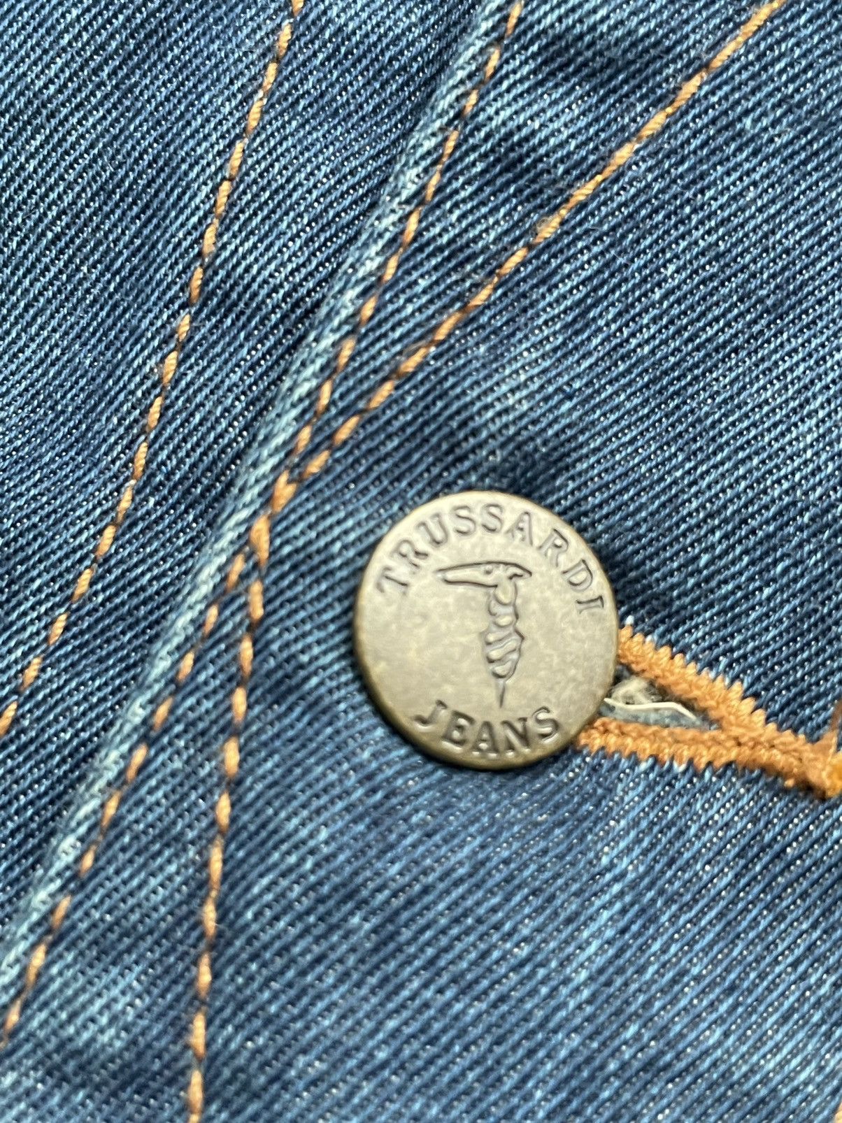 Trussardi × Vintage Vintage Trussardi Jeans Denim Jacket Size US M / EU 48-50 / 2 - 13 Thumbnail