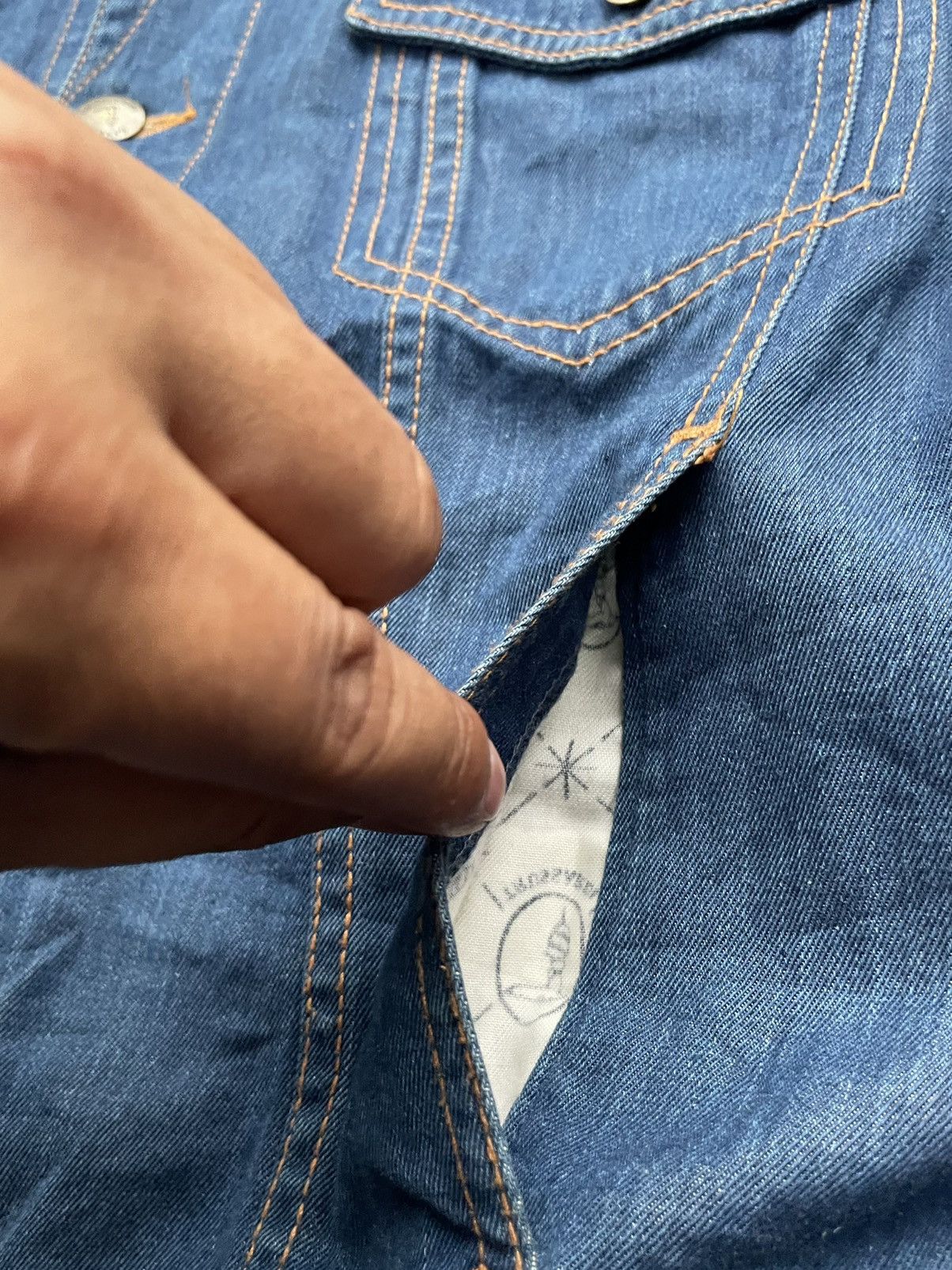 Trussardi × Vintage Vintage Trussardi Jeans Denim Jacket Size US M / EU 48-50 / 2 - 15 Thumbnail
