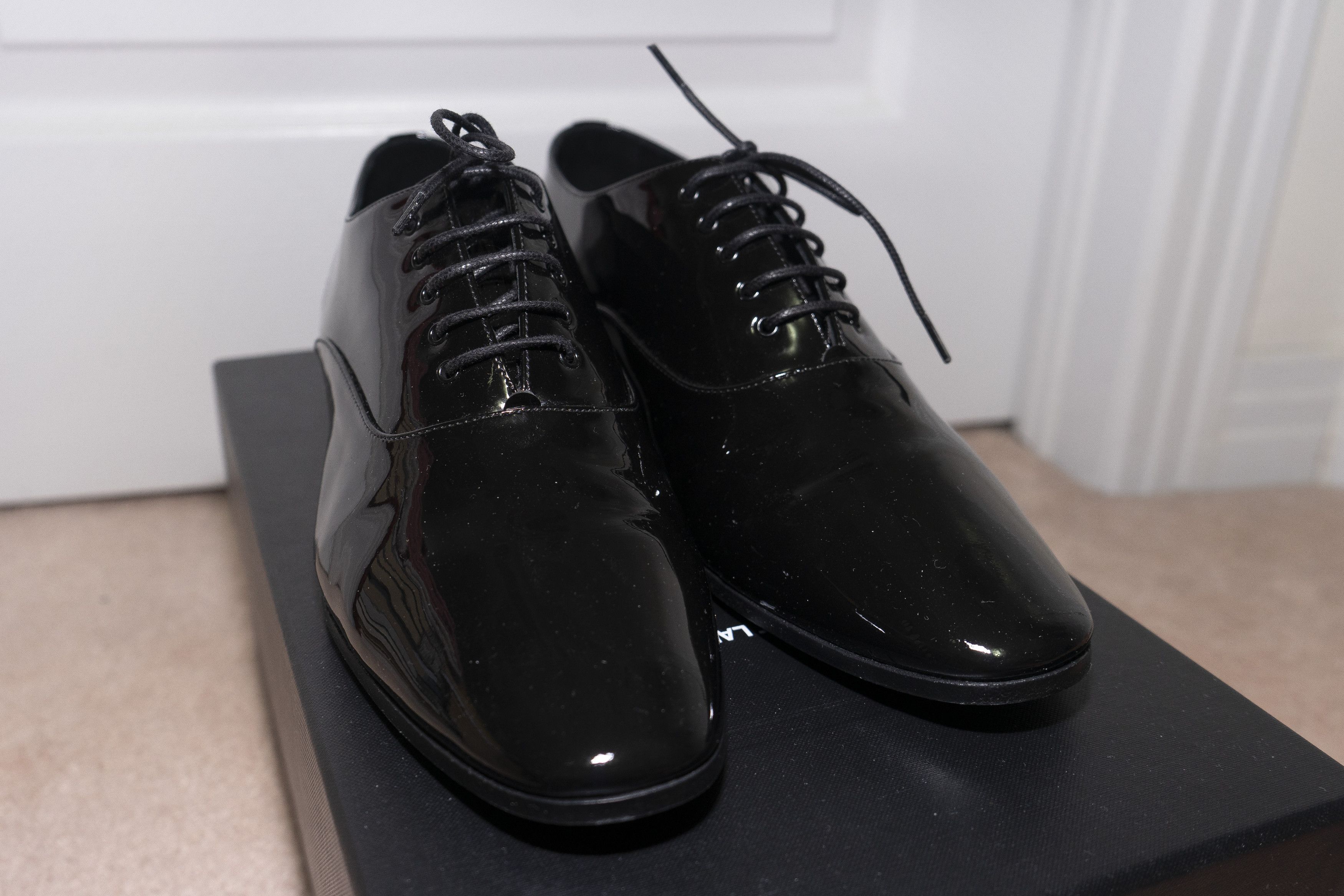 Saint Laurent Paris Saint Laurent Ysl Marius Oxfords Patent Leather Dress Shoes Size US 8 / EU 41 - 11 Thumbnail