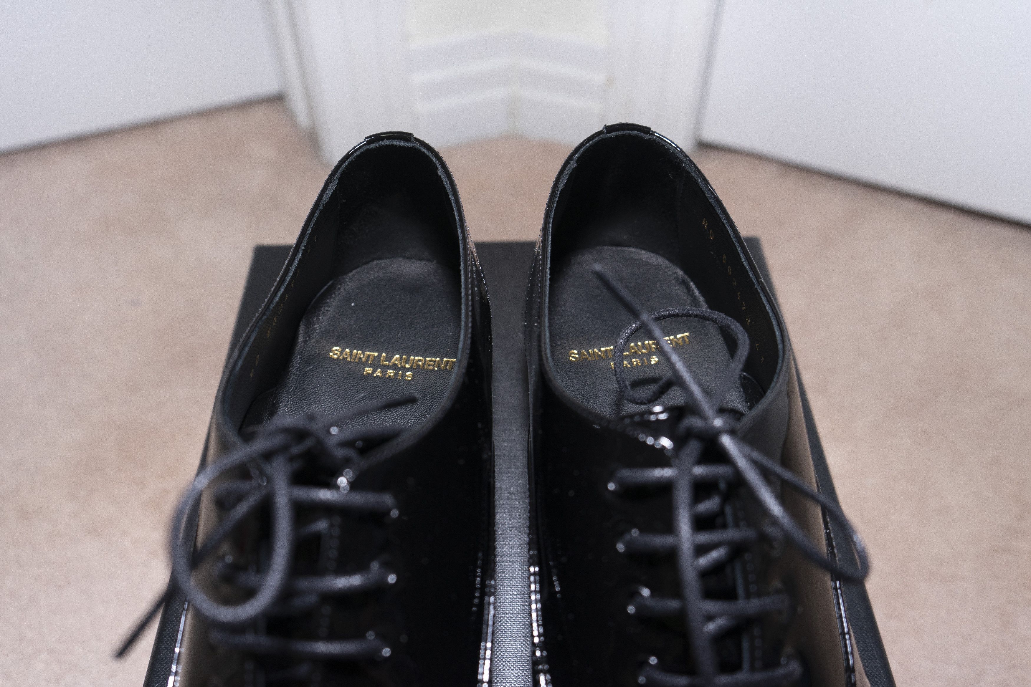 Saint Laurent Paris Saint Laurent Ysl Marius Oxfords Patent Leather Dress Shoes Size US 8 / EU 41 - 13 Thumbnail