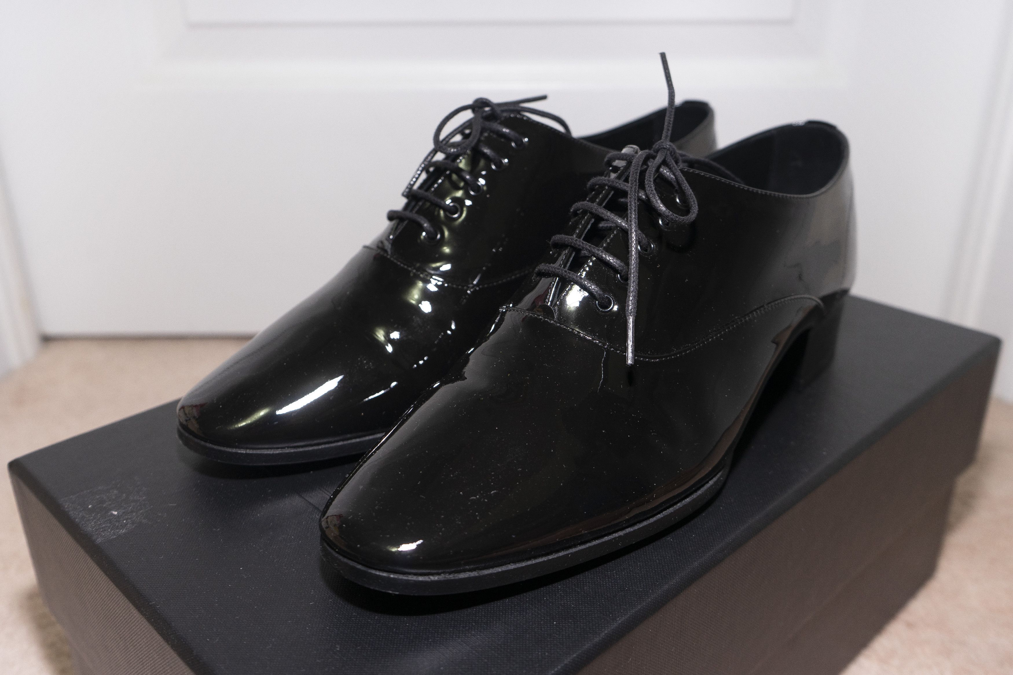 Saint Laurent Paris Saint Laurent Ysl Marius Oxfords Patent Leather Dress Shoes Size US 8 / EU 41 - 7 Thumbnail