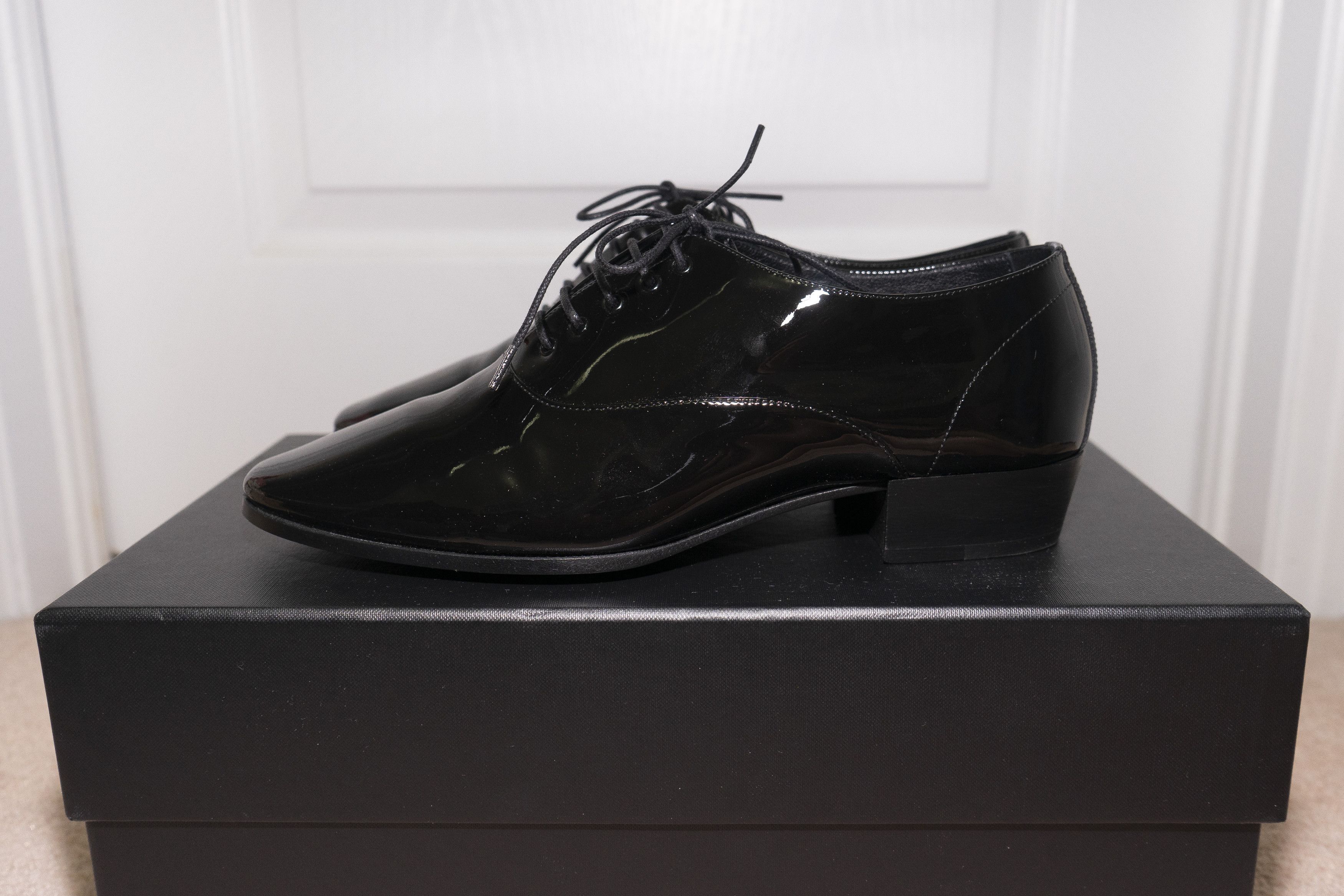 Saint Laurent Paris Saint Laurent Ysl Marius Oxfords Patent Leather Dress Shoes Size US 8 / EU 41 - 4 Thumbnail