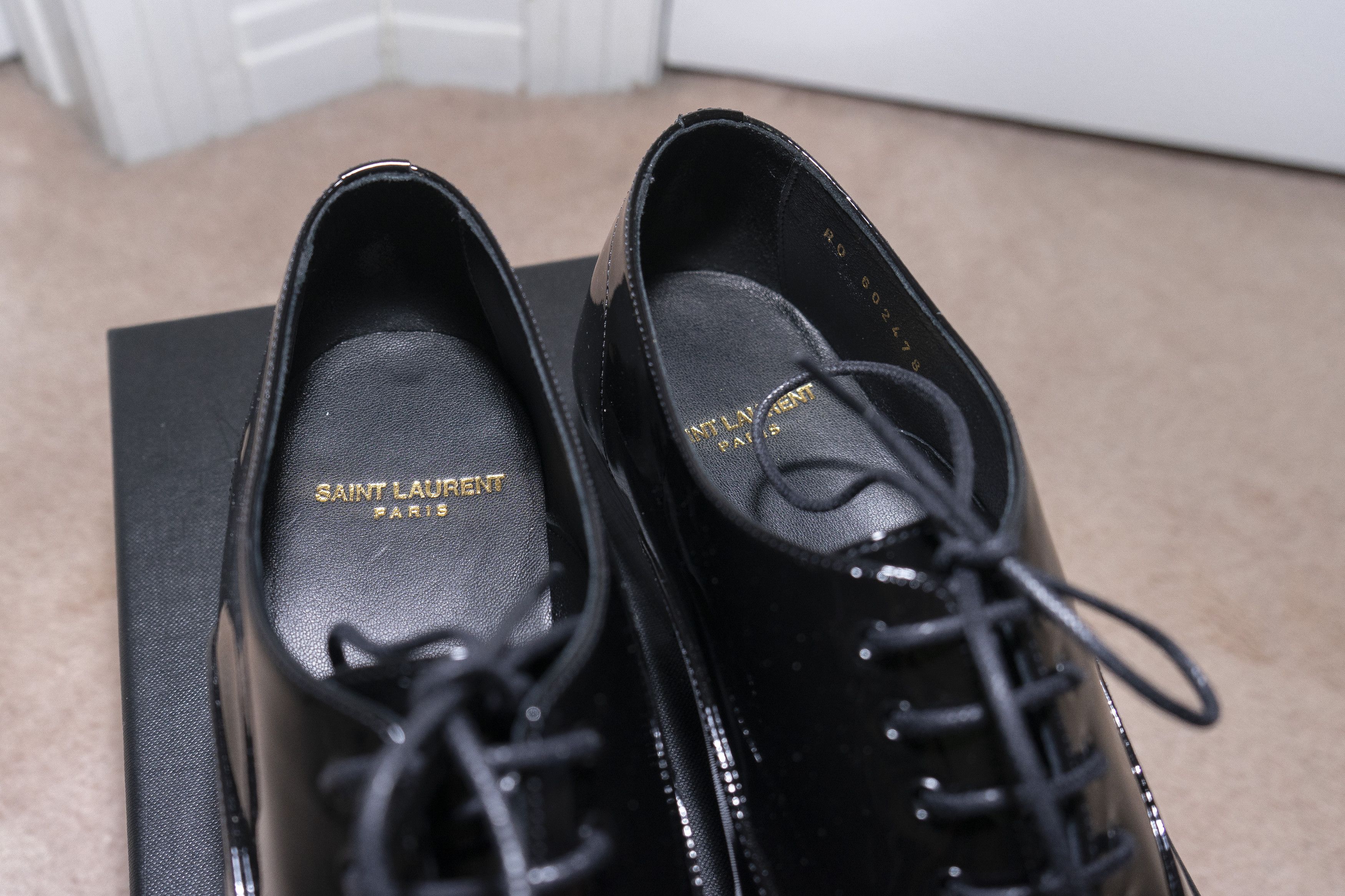 Saint Laurent Paris Saint Laurent Ysl Marius Oxfords Patent Leather Dress Shoes Size US 8 / EU 41 - 14 Thumbnail
