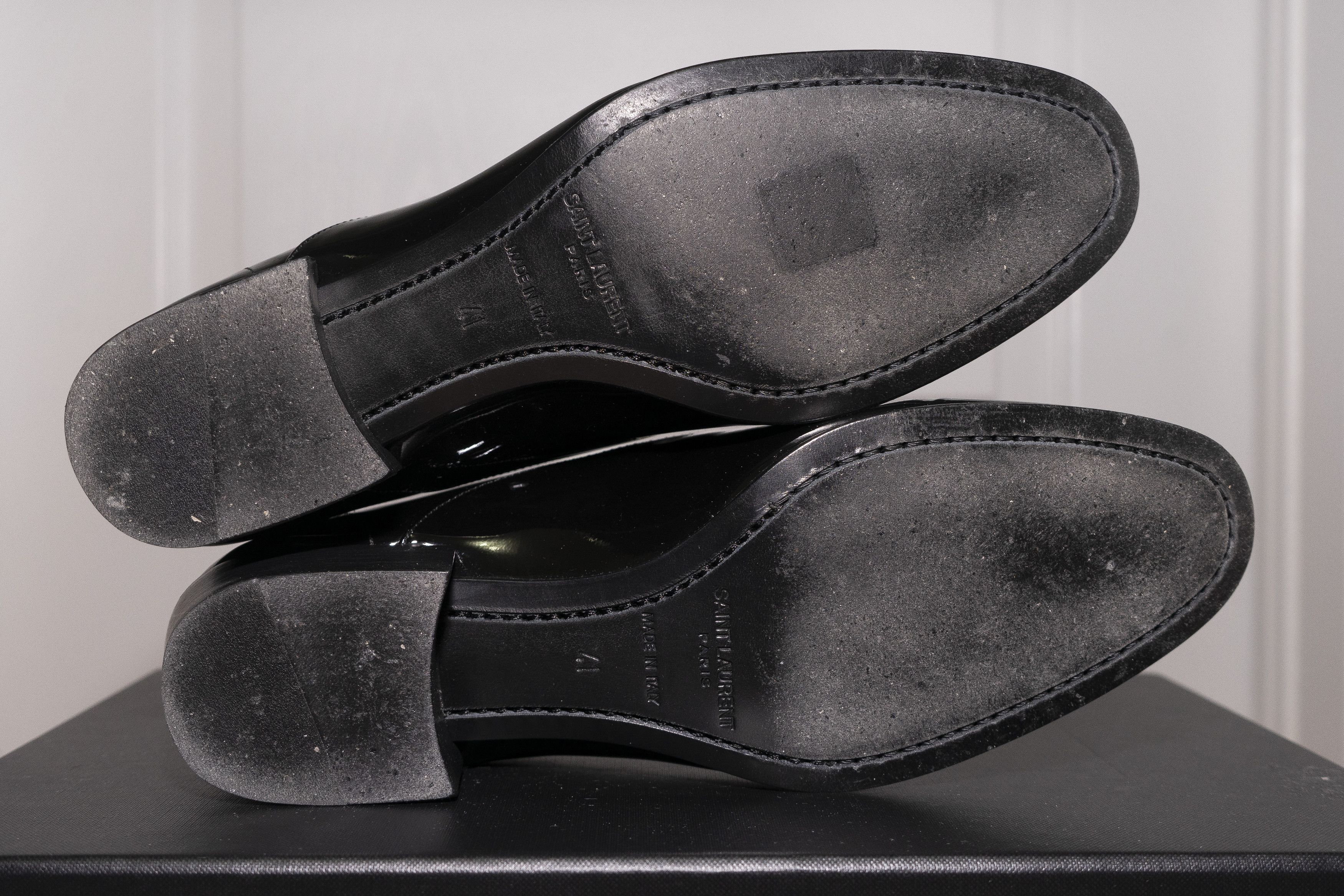 Saint Laurent Paris Saint Laurent Ysl Marius Oxfords Patent Leather Dress Shoes Size US 8 / EU 41 - 19 Thumbnail