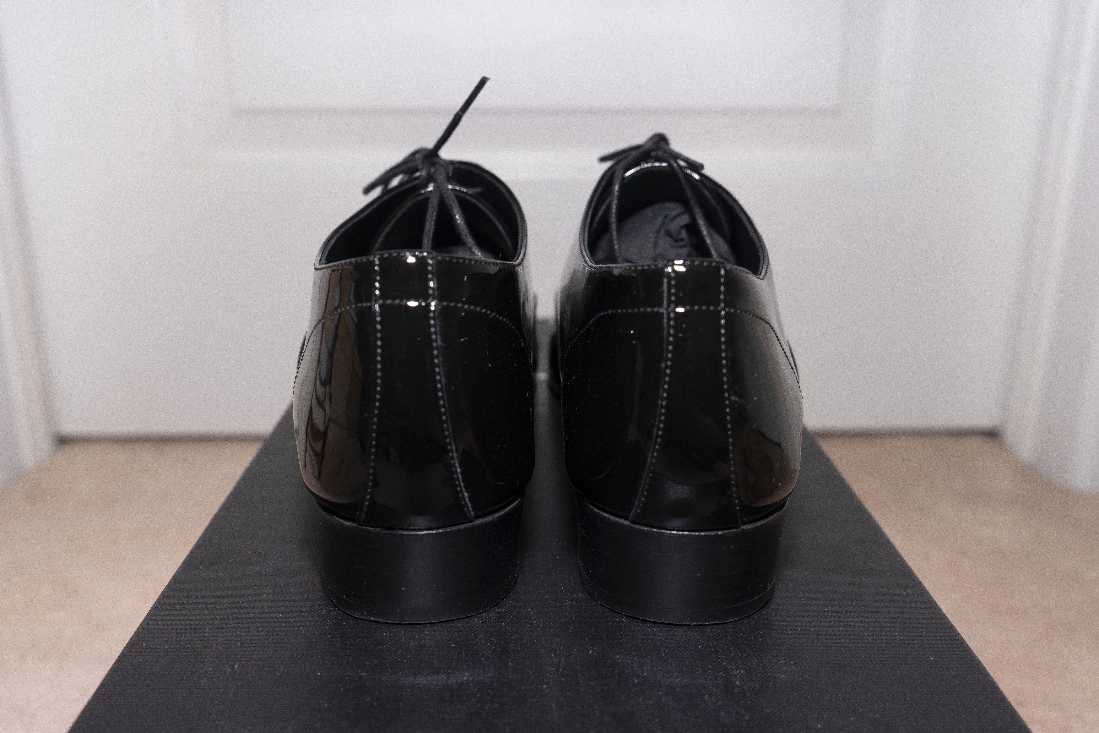 Saint Laurent Paris Saint Laurent Ysl Marius Oxfords Patent Leather Dress Shoes Size US 8 / EU 41 - 8 Thumbnail