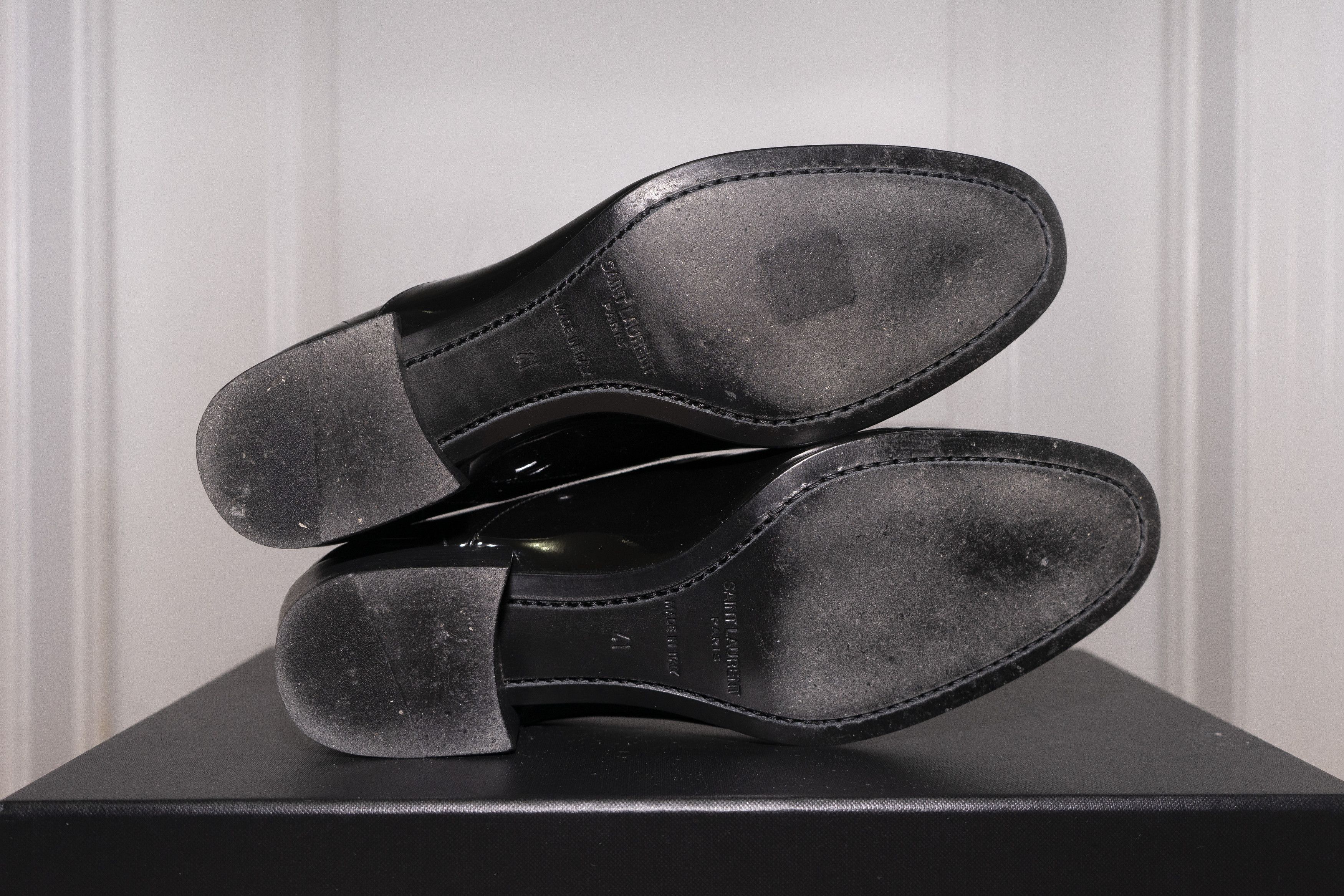Saint Laurent Paris Saint Laurent Ysl Marius Oxfords Patent Leather Dress Shoes Size US 8 / EU 41 - 18 Thumbnail