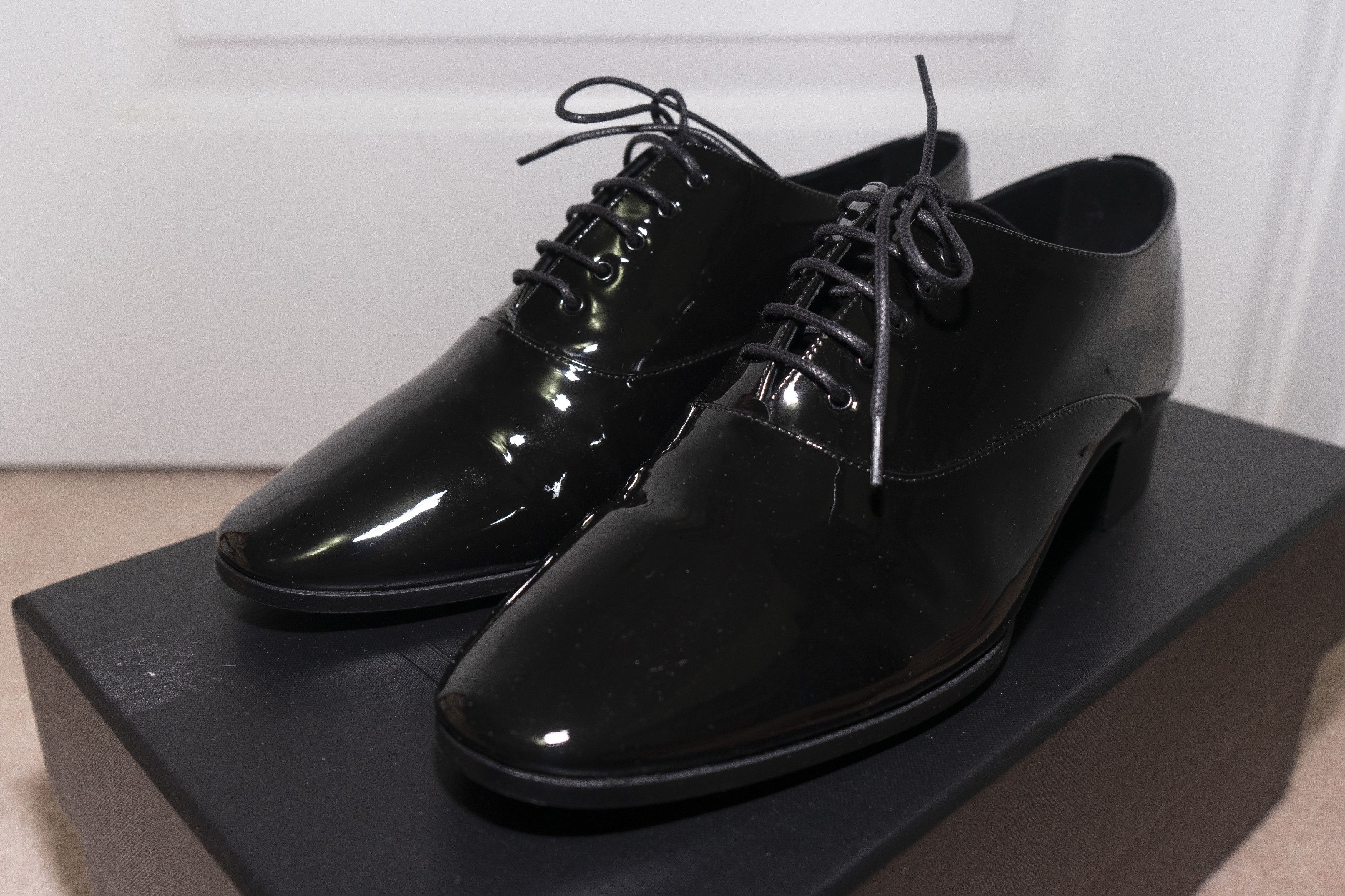 Saint Laurent Paris Saint Laurent Ysl Marius Oxfords Patent Leather Dress Shoes Size US 8 / EU 41 - 12 Thumbnail