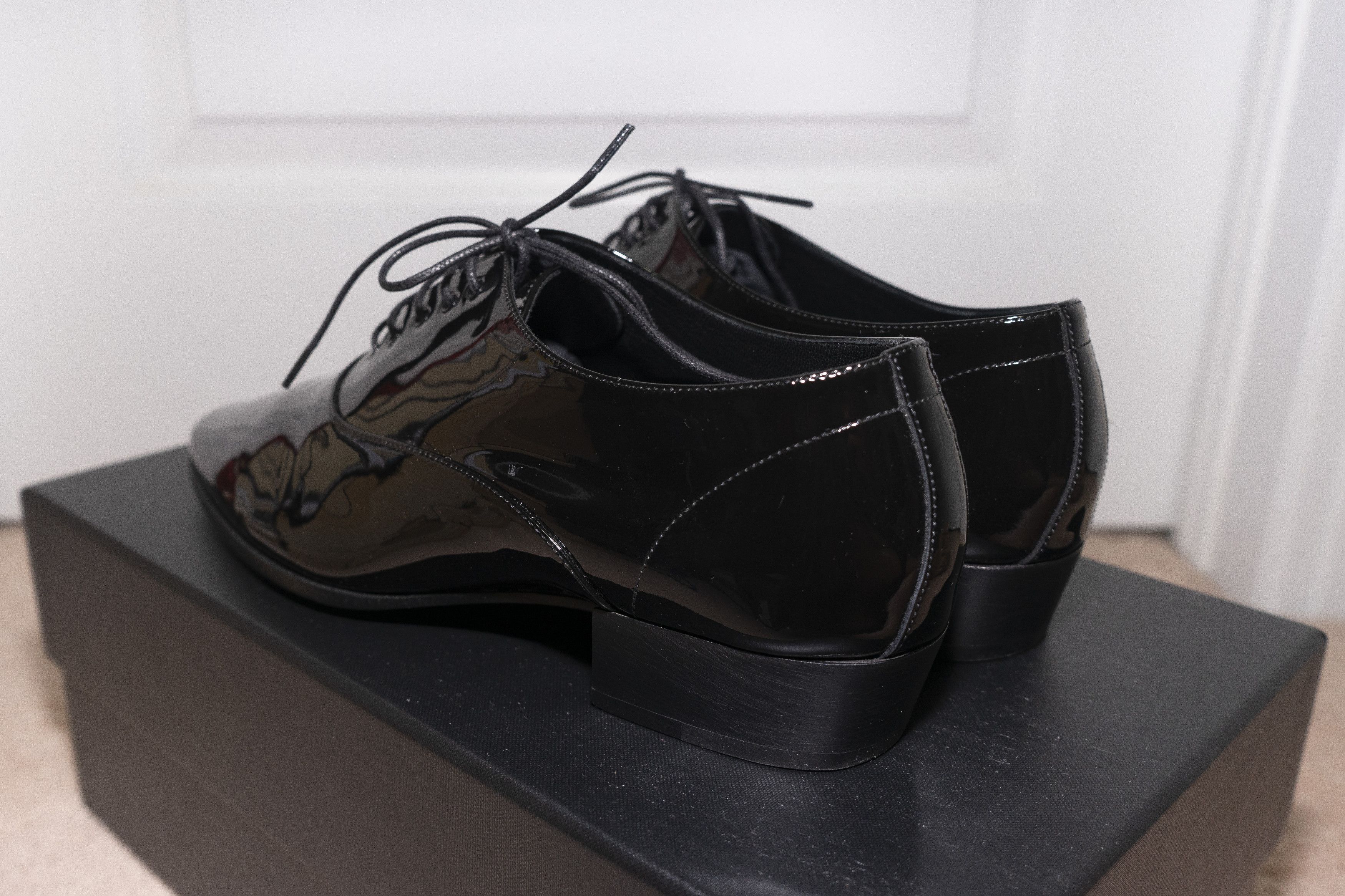 Saint Laurent Paris Saint Laurent Ysl Marius Oxfords Patent Leather Dress Shoes Size US 8 / EU 41 - 10 Thumbnail