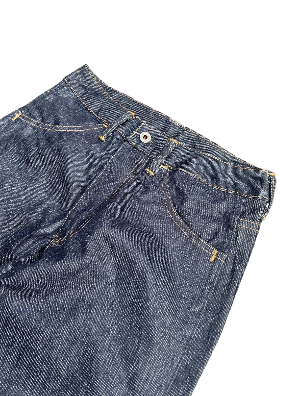 Designer × Japanese Brand Deadstock Design by Lotus Raw Denim Size US 27 - 7 Thumbnail