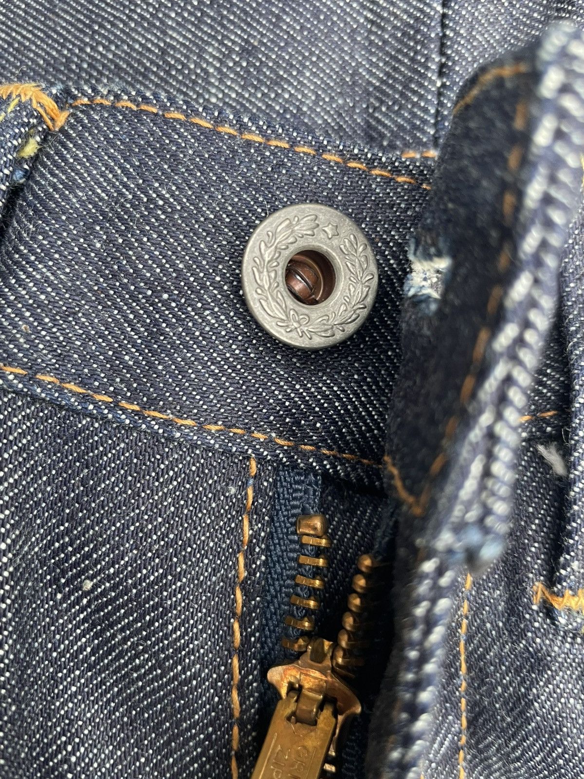 Designer × Japanese Brand Deadstock Design by Lotus Raw Denim Size US 27 - 20 Thumbnail