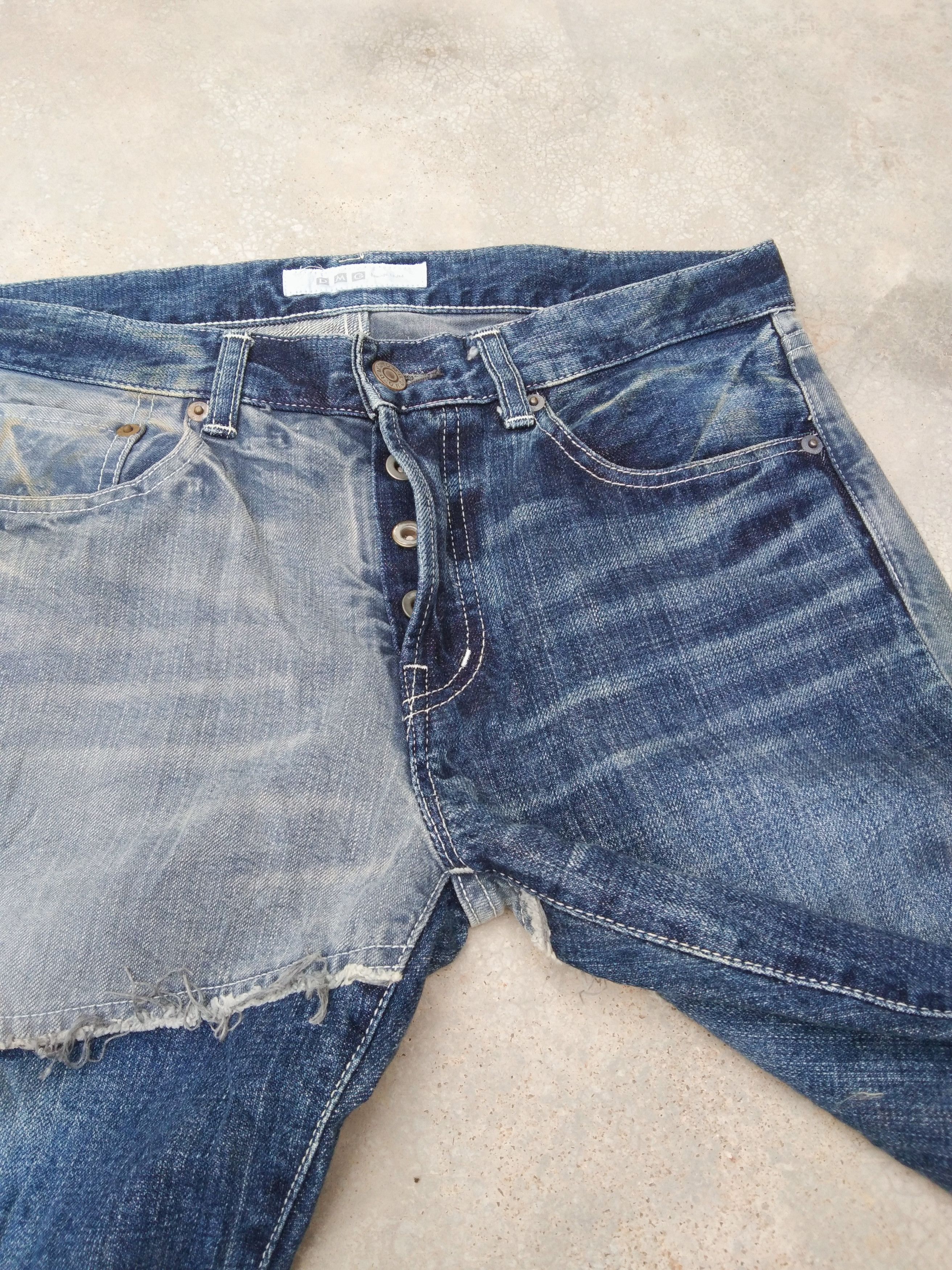 Japanese Brand Vintage Avant Garde Style D.M.G Domingo Japan Jeans 31x32 Size US 31 - 5 Thumbnail