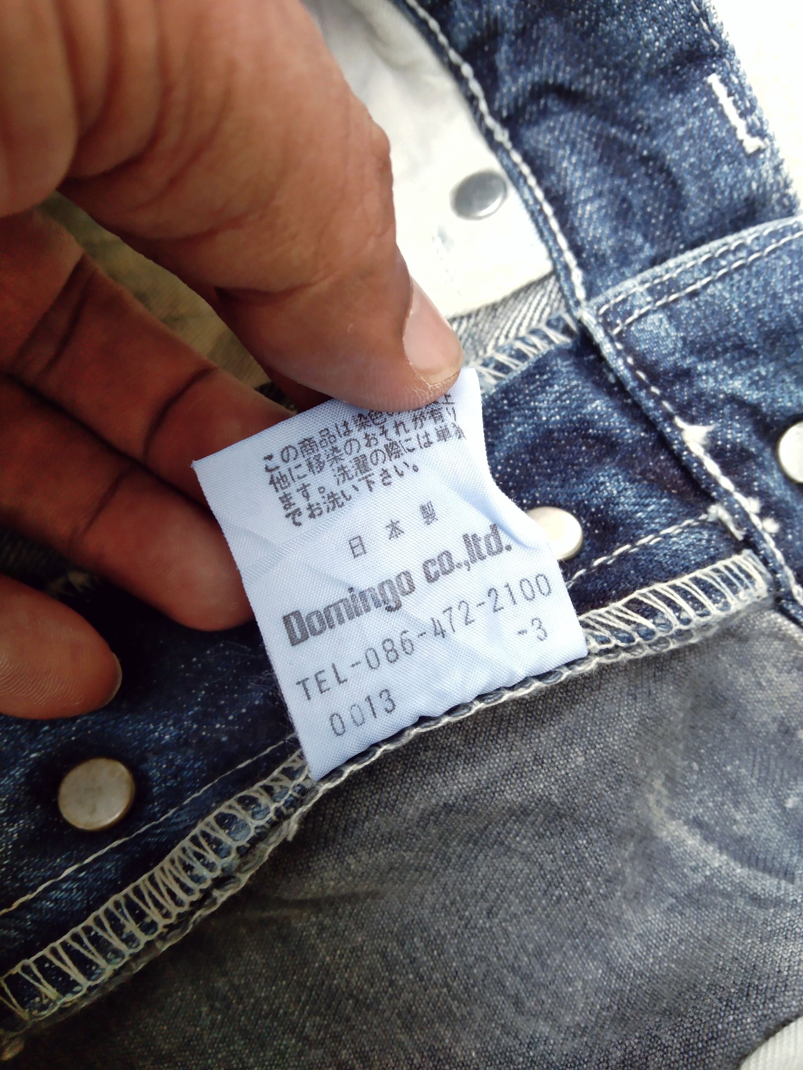 Japanese Brand Vintage Avant Garde Style D.M.G Domingo Japan Jeans 31x32 Size US 31 - 8 Thumbnail