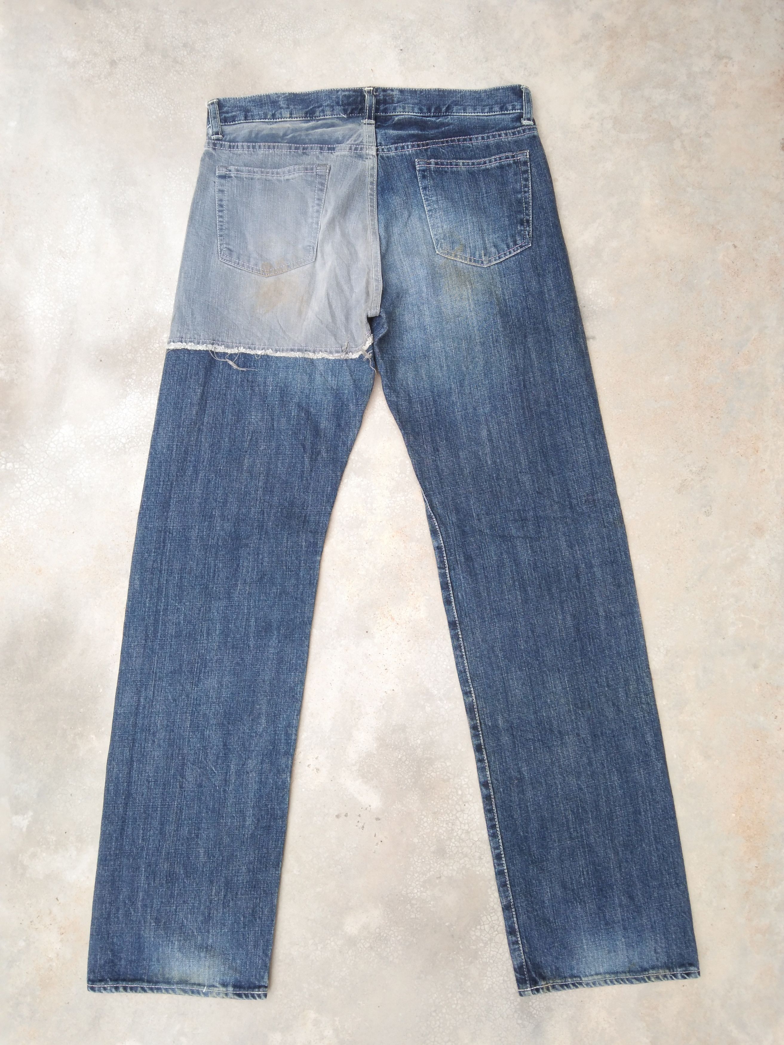 Japanese Brand Vintage Avant Garde Style D.M.G Domingo Japan Jeans 31x32 Size US 31 - 2 Thumbnail