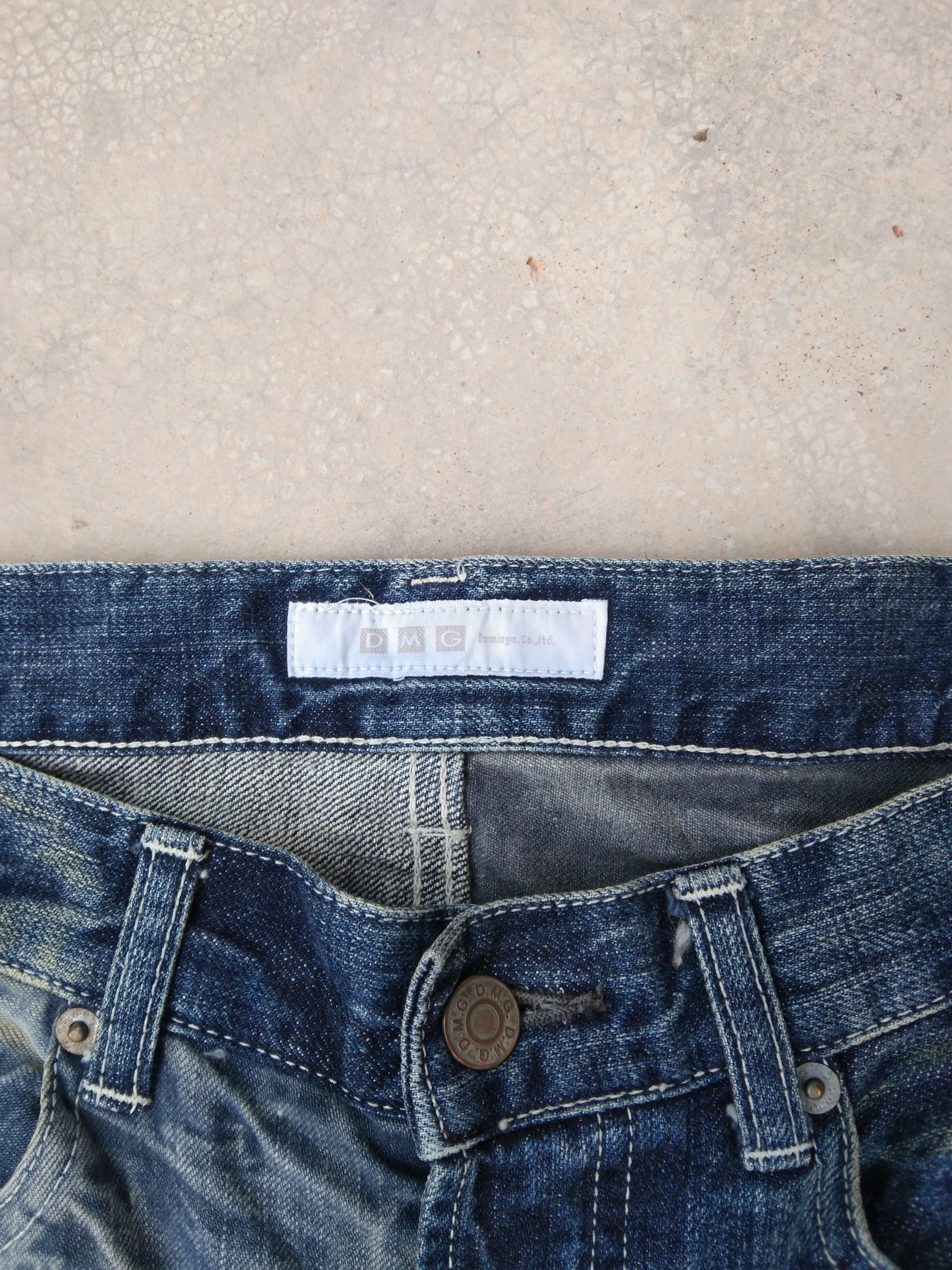 Japanese Brand Vintage Avant Garde Style D.M.G Domingo Japan Jeans 31x32 Size US 31 - 7 Thumbnail