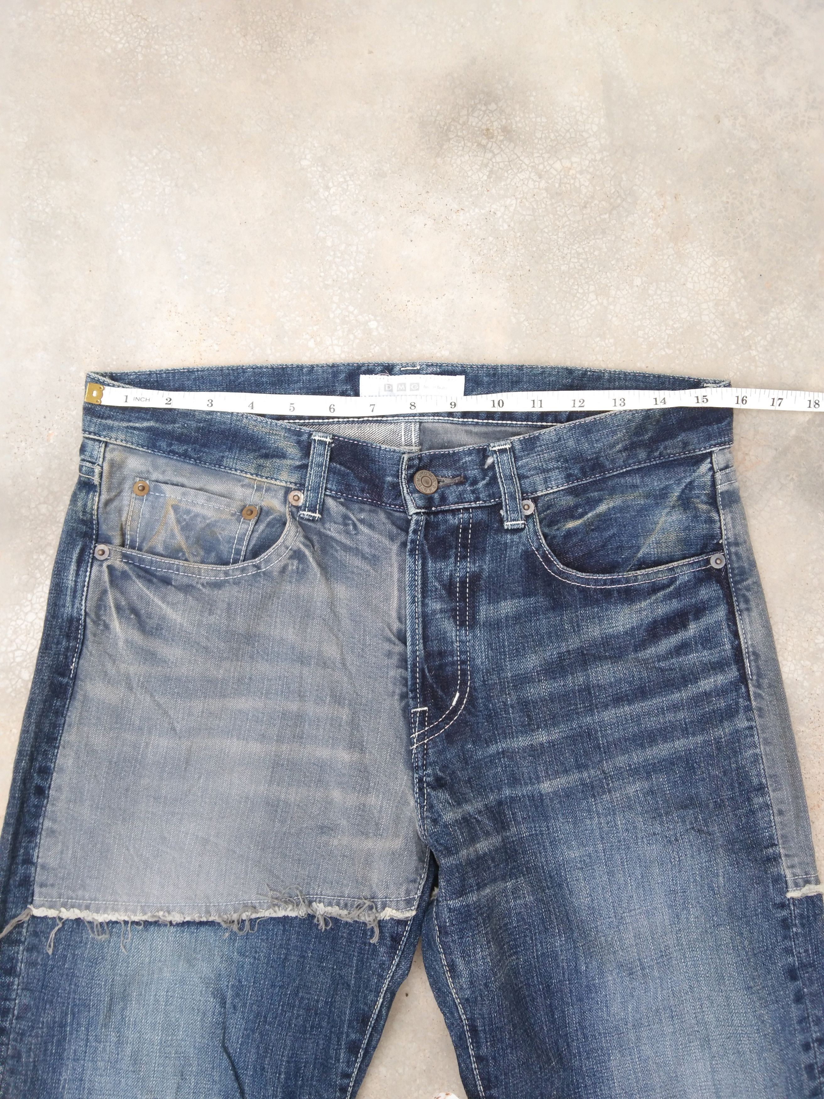 Japanese Brand Vintage Avant Garde Style D.M.G Domingo Japan Jeans 31x32 Size US 31 - 6 Thumbnail