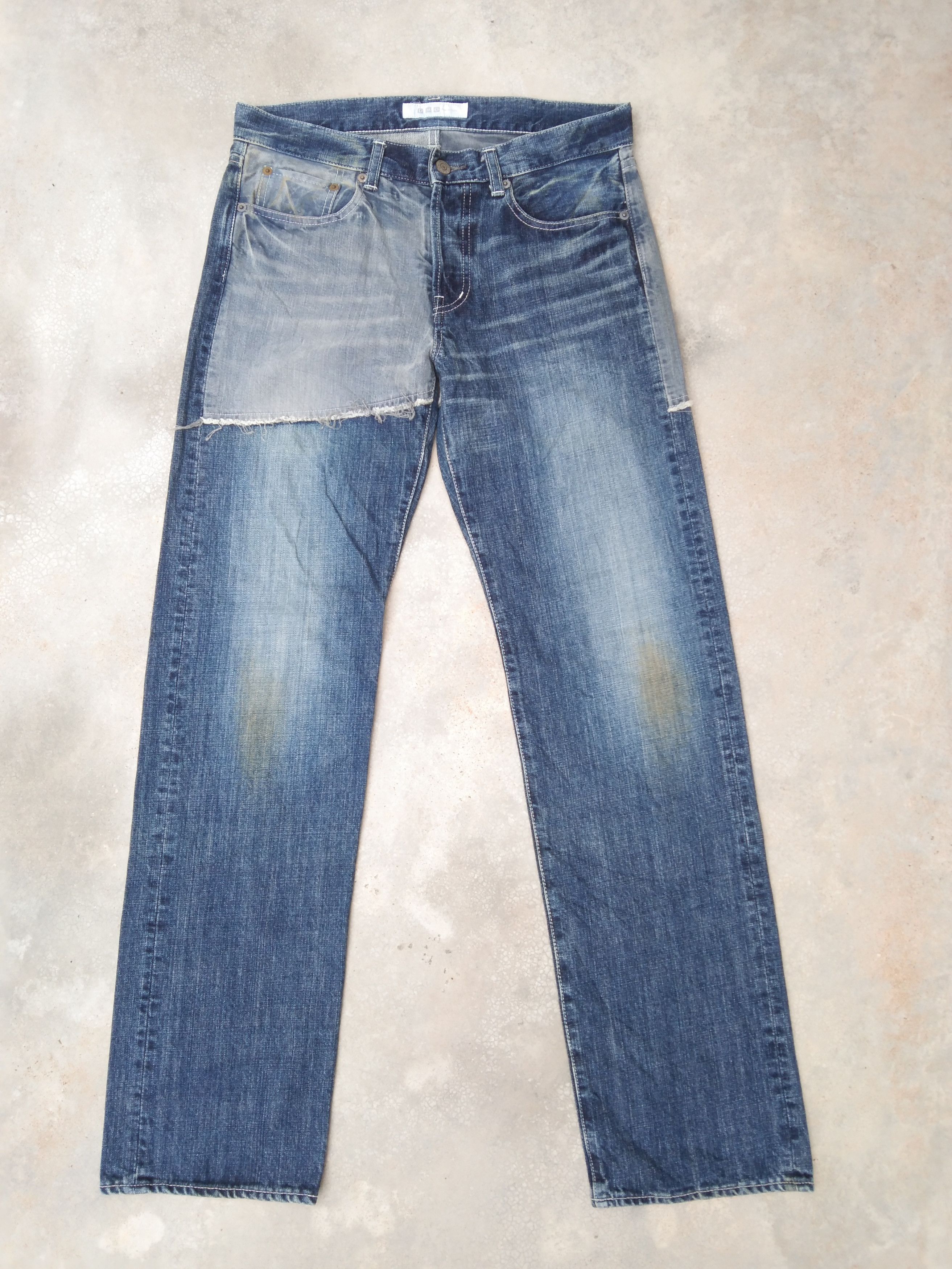 Japanese Brand Vintage Avant Garde Style D.M.G Domingo Japan Jeans 31x32 Size US 31 - 1 Thumbnail