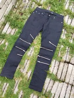 Japanese Brand Japanese Xfrm Punk Style Zipper Pants Size US 29 - 16 Thumbnail