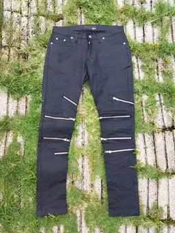 Japanese Brand Japanese Xfrm Punk Style Zipper Pants Size US 29 - 15 Thumbnail