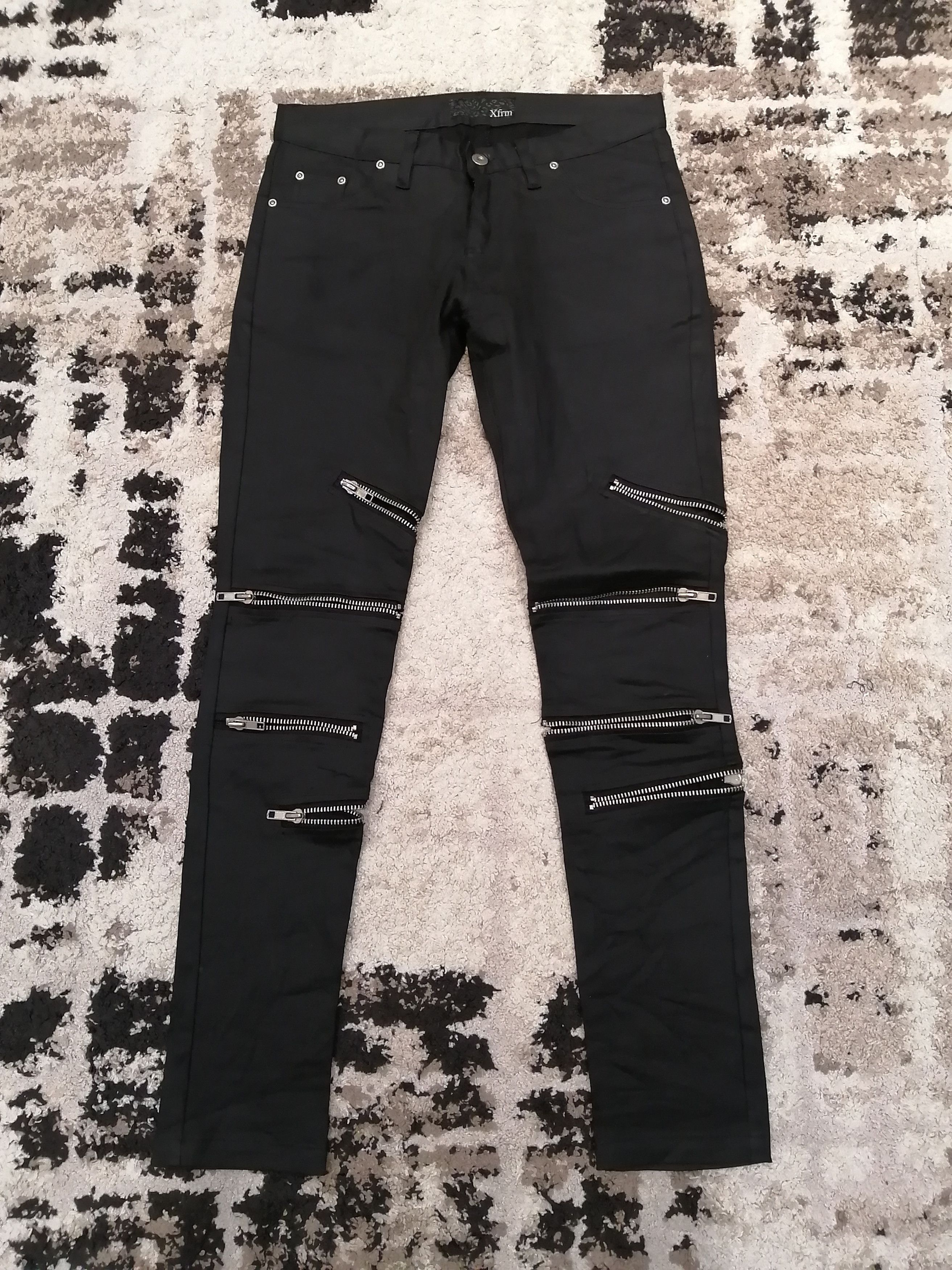 Japanese Brand Japanese Xfrm Punk Style Zipper Pants Size US 29 - 14 Thumbnail
