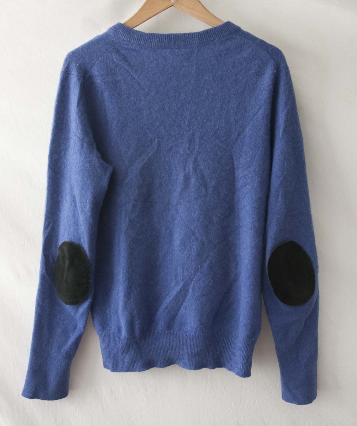 Simons Le 31 by Simons Sweater 100% Cashmere Elbow Patch Size M Size US M / EU 48-50 / 2 - 3 Thumbnail
