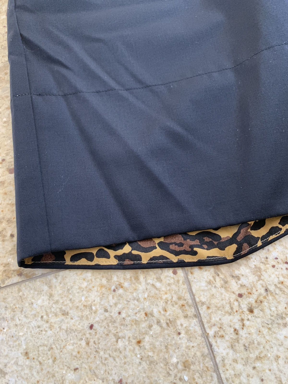 Undercover Black Shorts With Cheetah Trim Size US 33 - 4 Thumbnail