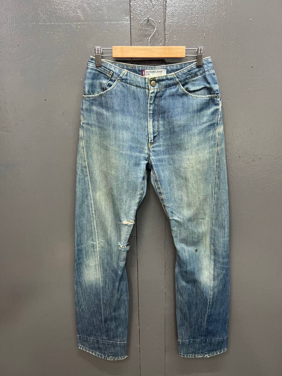image of Levis x Vintage Levi’S Engineered Jeans Slim in Blue Denim, Men's (Size 26)