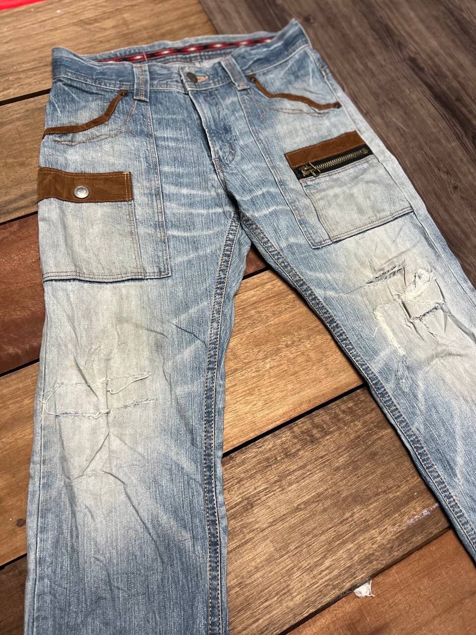 Edwin VINTAGE EDWIN DISTRESS BUSHPANT JEANS SIZE 32 Size US 32 / EU 48 - 2 Thumbnail