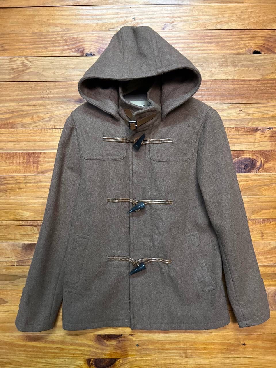 image of Cashmere Wool x Journal Standard Wool Hoodie Duffle Coat, Men's (Size Medium)