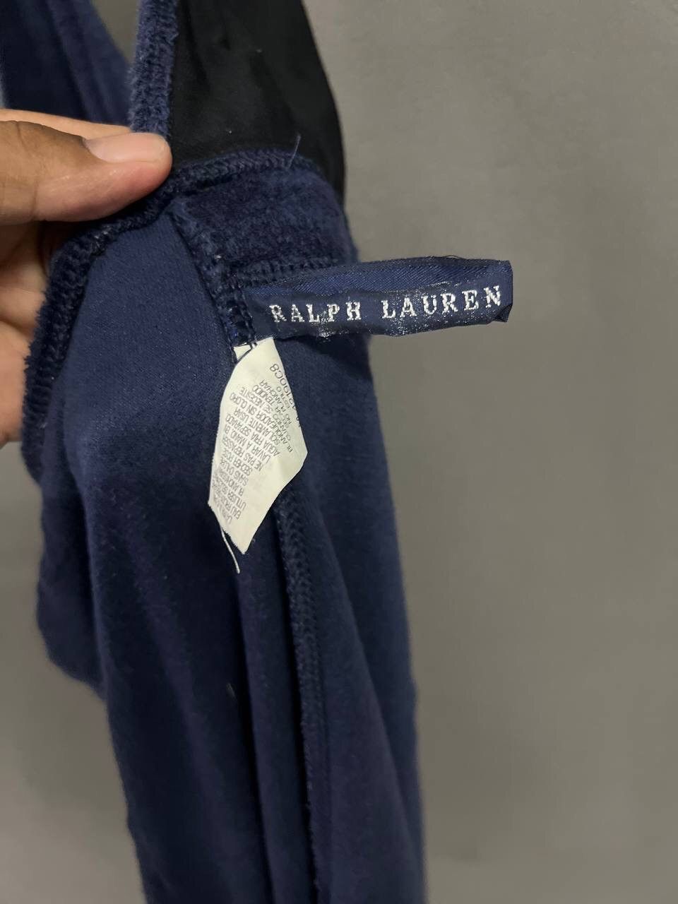 Ralph Lauren RALPH LAURENT NAVY BLUE TERRY CLOTH HALTER DRESS Size L / US 10 / IT 46 - 8 Thumbnail