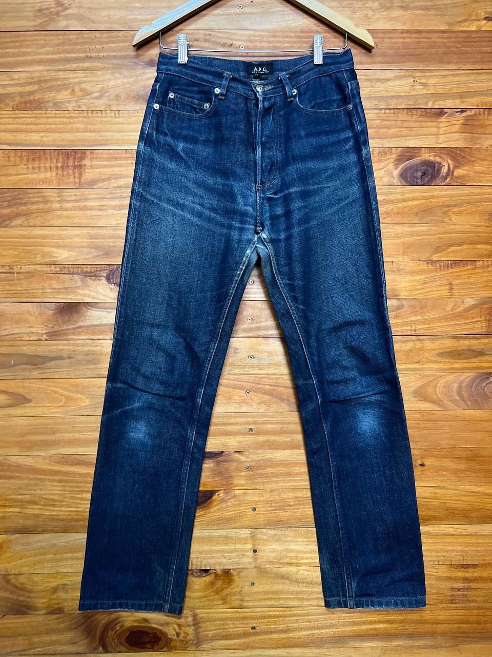 image of A P C Vintage Denim Selvedge Jeans Size 29 in Blue Denim, Men's