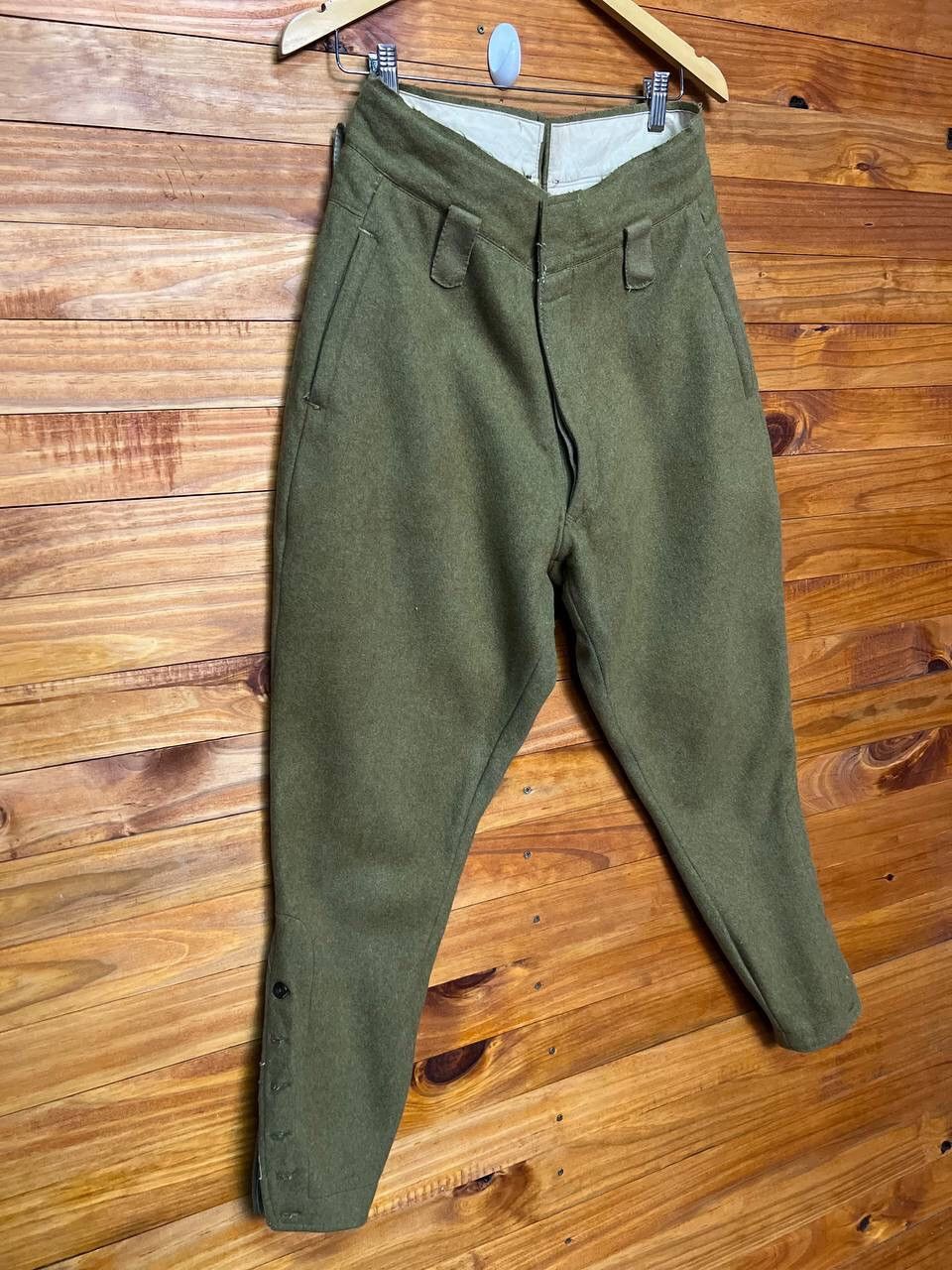 Vintage VINTAGE ARMY STYLE WOOL PANTS Size US 28 / EU 44 - 2 Thumbnail