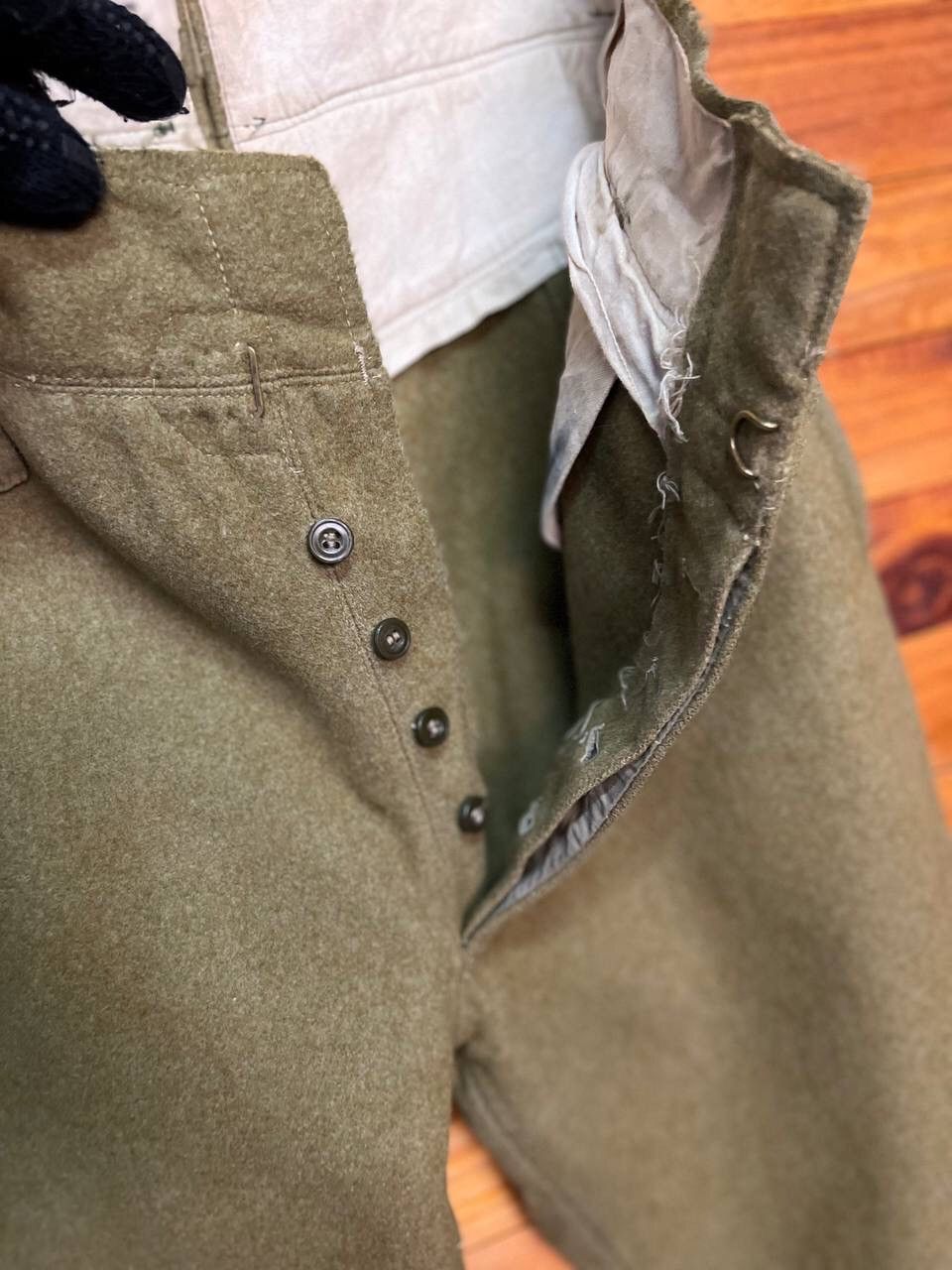 Vintage VINTAGE ARMY STYLE WOOL PANTS Size US 28 / EU 44 - 8 Thumbnail