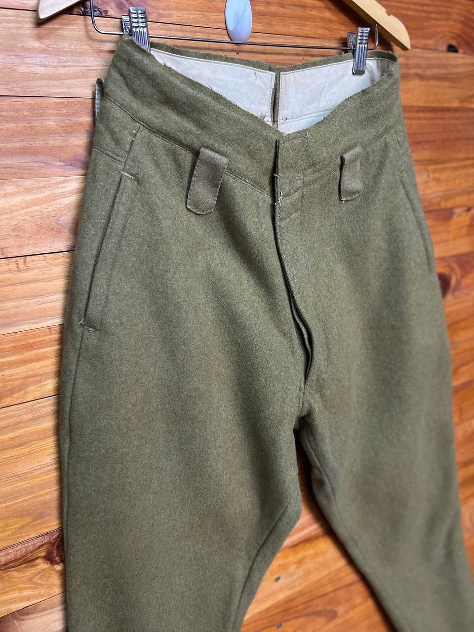 Vintage VINTAGE ARMY STYLE WOOL PANTS Size US 28 / EU 44 - 4 Thumbnail