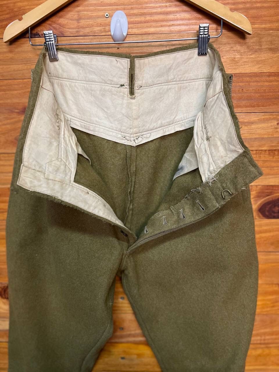 Vintage VINTAGE ARMY STYLE WOOL PANTS Size US 28 / EU 44 - 9 Thumbnail