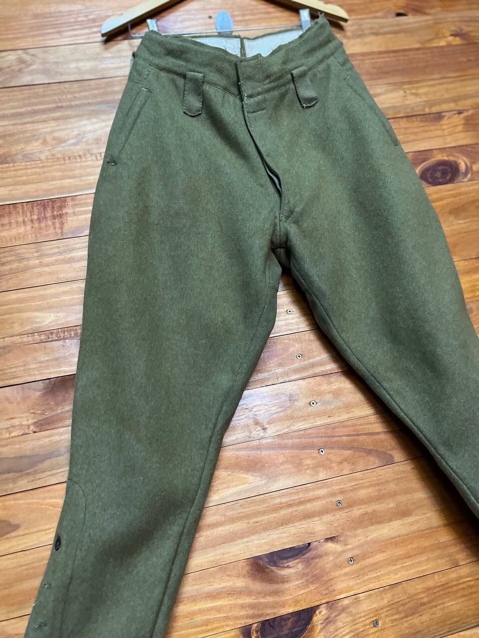 Vintage VINTAGE ARMY STYLE WOOL PANTS Size US 28 / EU 44 - 6 Thumbnail