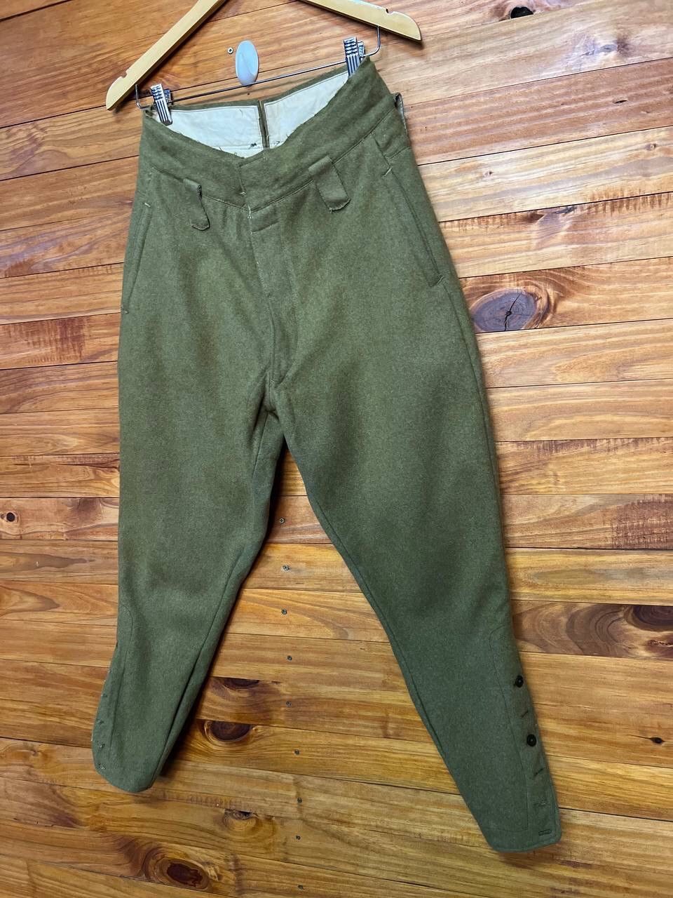 Vintage VINTAGE ARMY STYLE WOOL PANTS Size US 28 / EU 44 - 3 Thumbnail