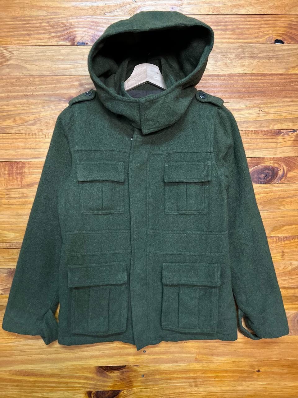 Silas SILAS WOOL STYLE HOOD JACKET Size US S / EU 44-46 / 1 - 1 Thumbnail