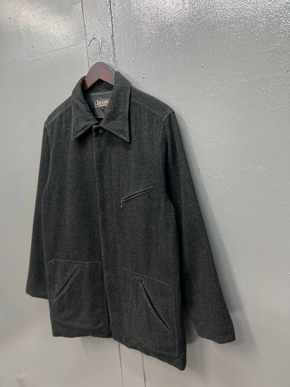Japanese Brand JACCUS FOR MEN WOOL LONG JACKET Size US L / EU 52-54 / 3 - 3 Thumbnail