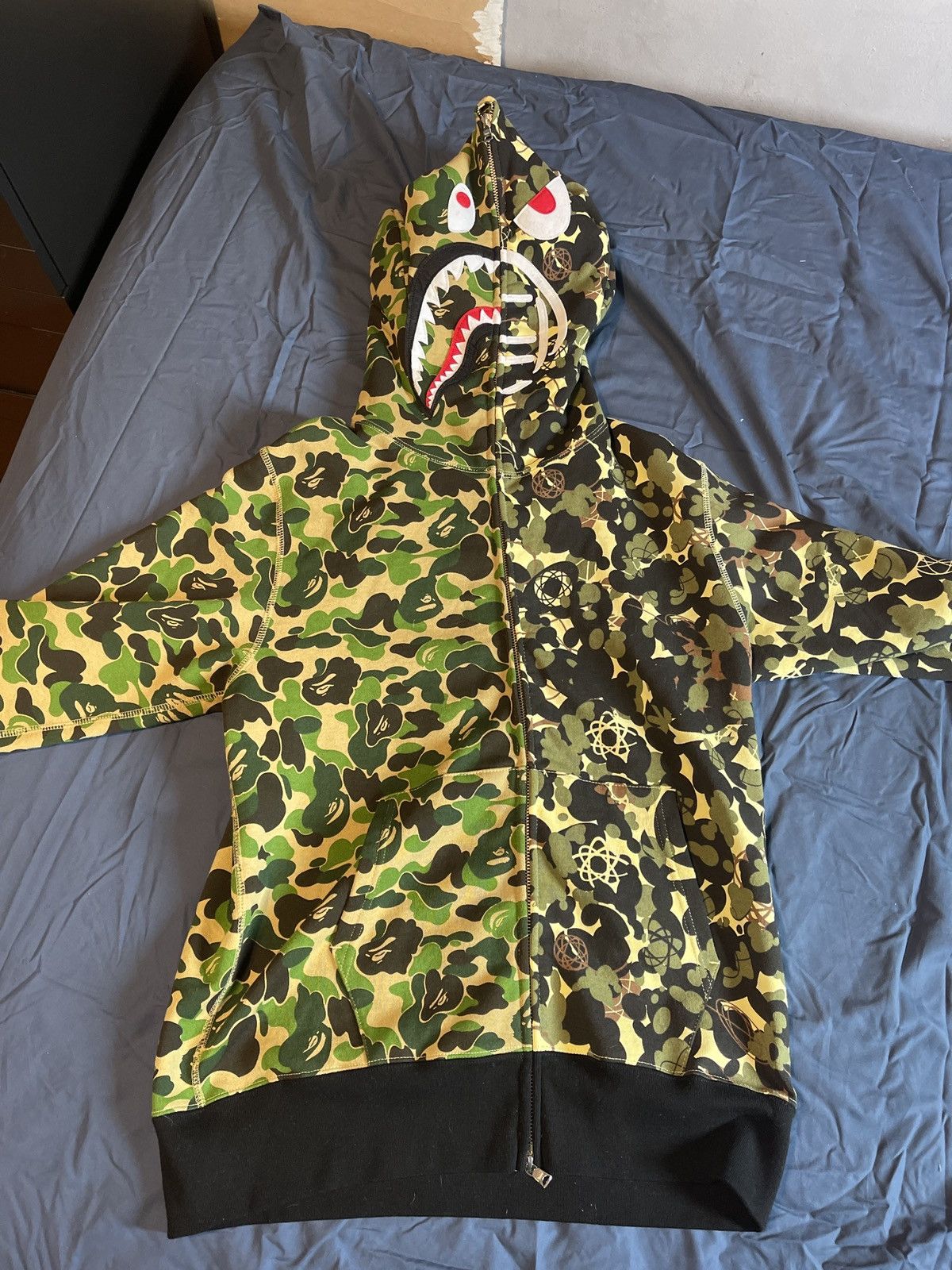 Bape Bape x Mowax x Unkle Wide Shark Full Zip Hoodie | Grailed