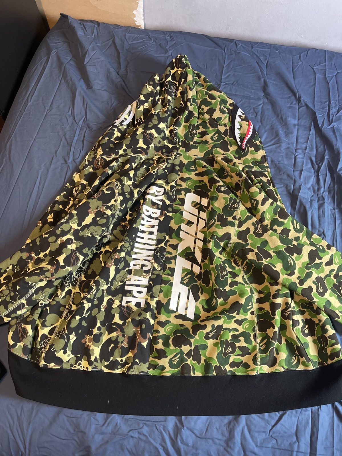 Bape Bape x Mowax x Unkle Wide Shark Full Zip Hoodie | Grailed