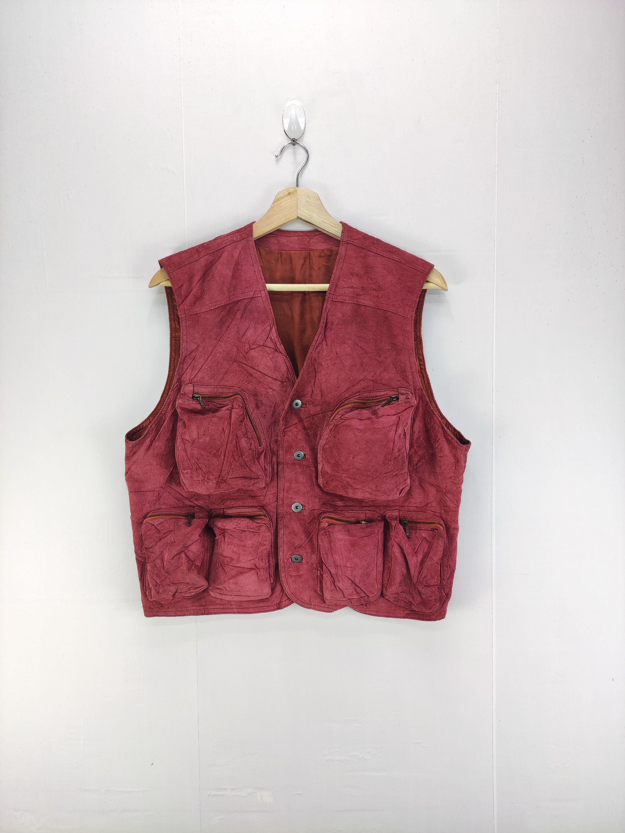 Leather Vintage Leather Vest tactical Pocket Size US M / EU 48-50 / 2 - 1 Thumbnail