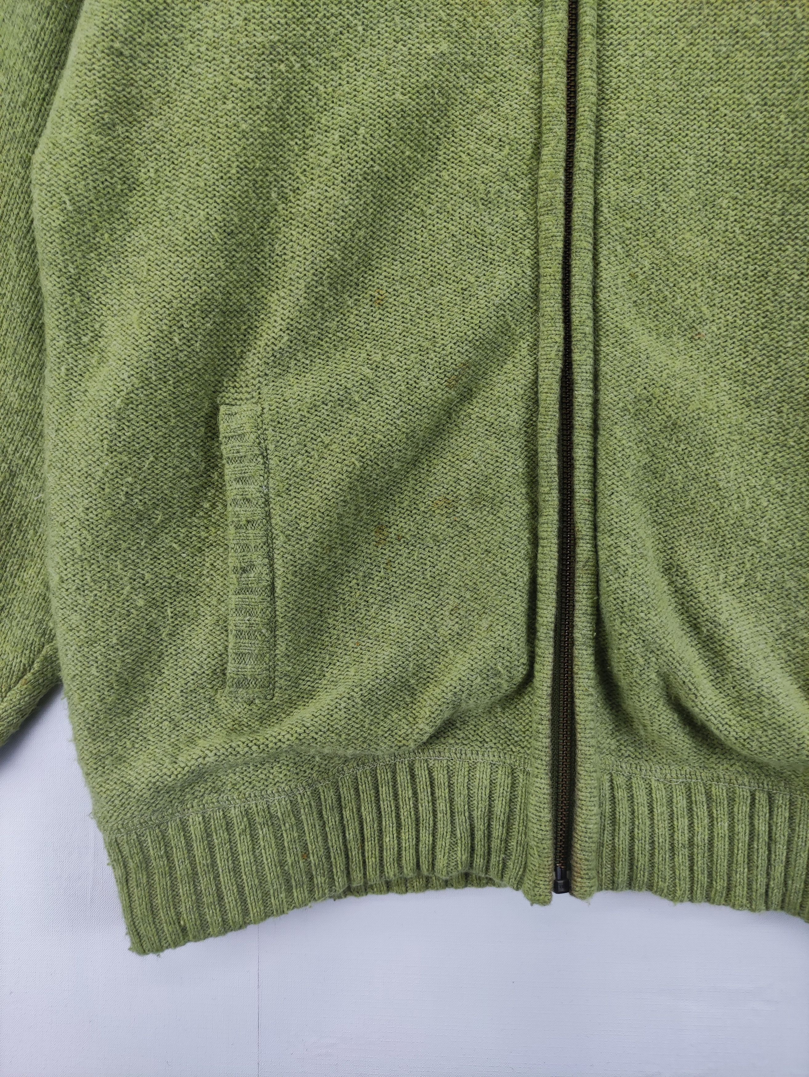 Aran Isles Knitwear Vintage 90s Crocodile knit Sweater Jacket Zipper Size US M / EU 48-50 / 2 - 3 Thumbnail